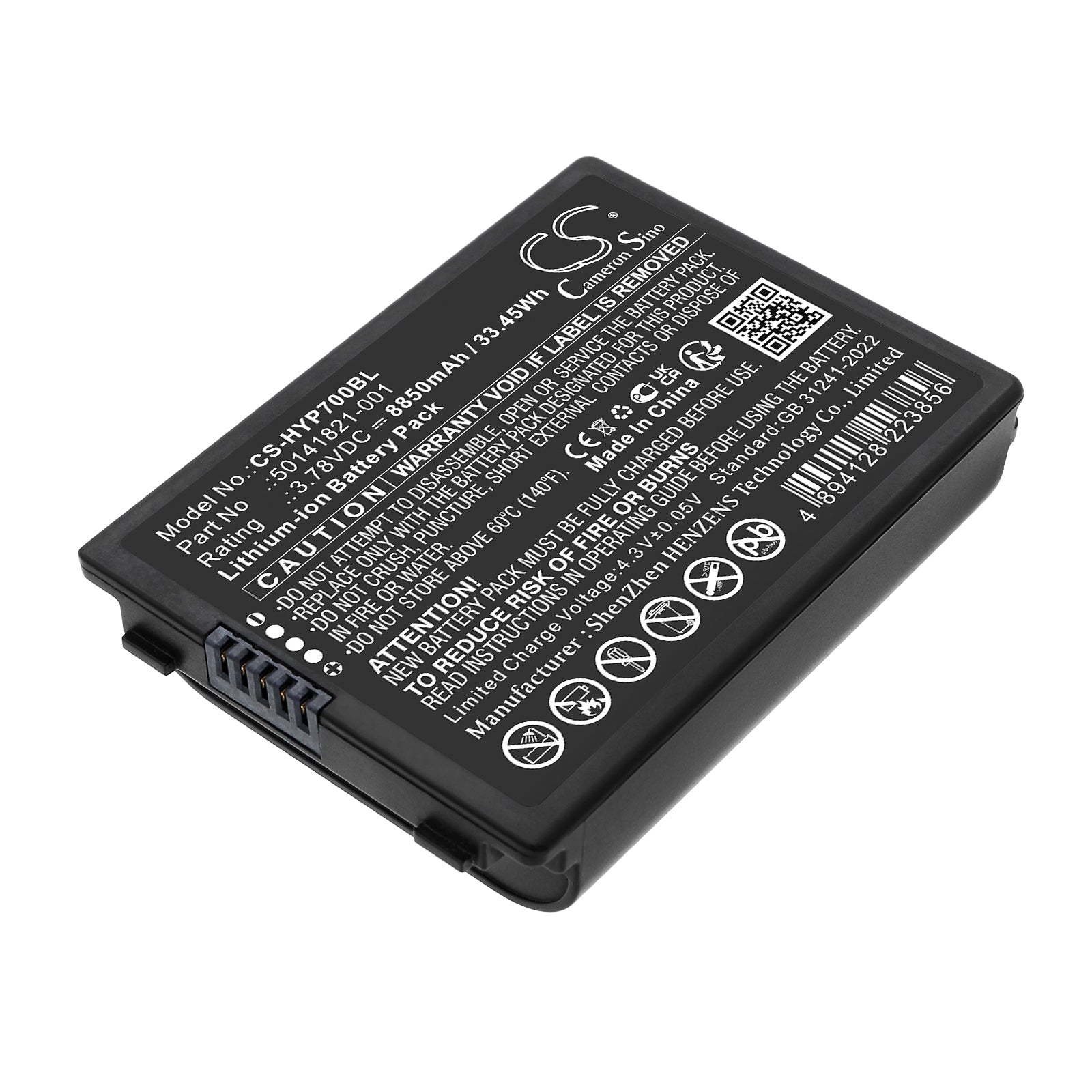 3.78V, Li-ion, 8850mAh, Battery fits Honeywell ScanPal EDA70, ScanPal EDA71, 33.45Wh Barcode Scanner Cameron Sino Technology Limited