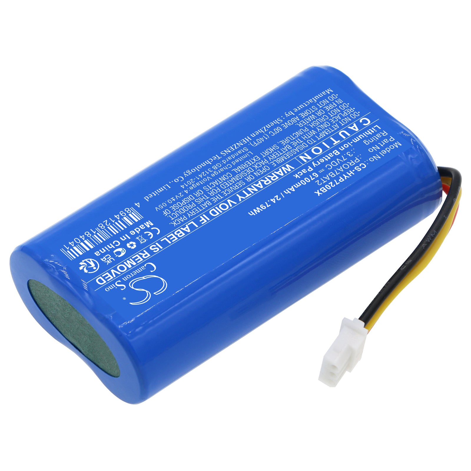 Li-ion, Alarm System Battery fits Honeywell Home Proa7, Proa7plus, 3.7V, 6700mAh Alarm System Cameron Sino Technology Limited