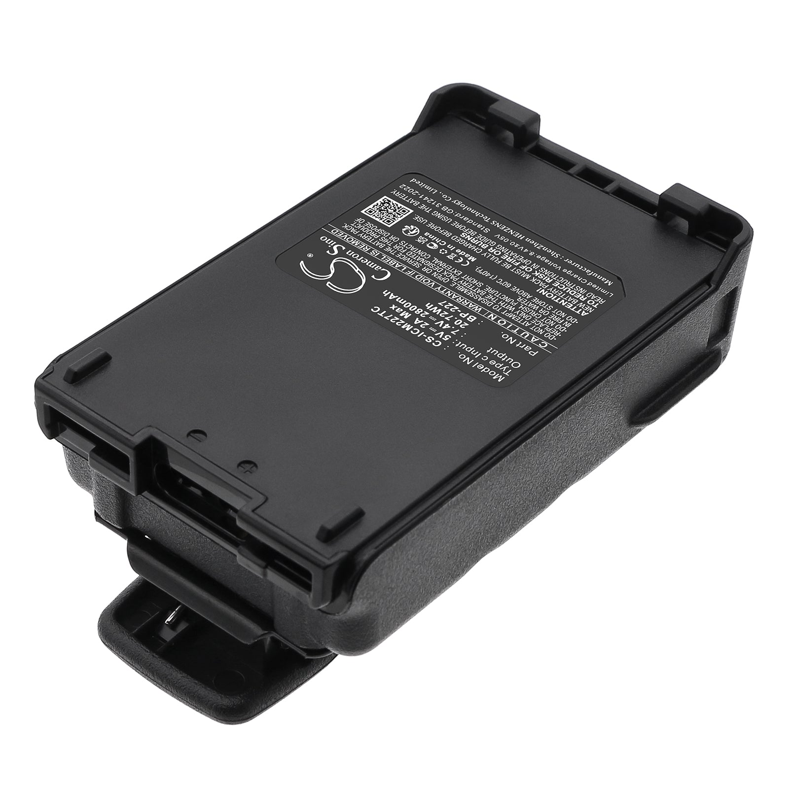 7.4V, Li-ion, 2800mAh, Battery fits Icom IC-E85, IC-F50, 20.72Wh Two-Way Radio Cameron Sino Technology Limited