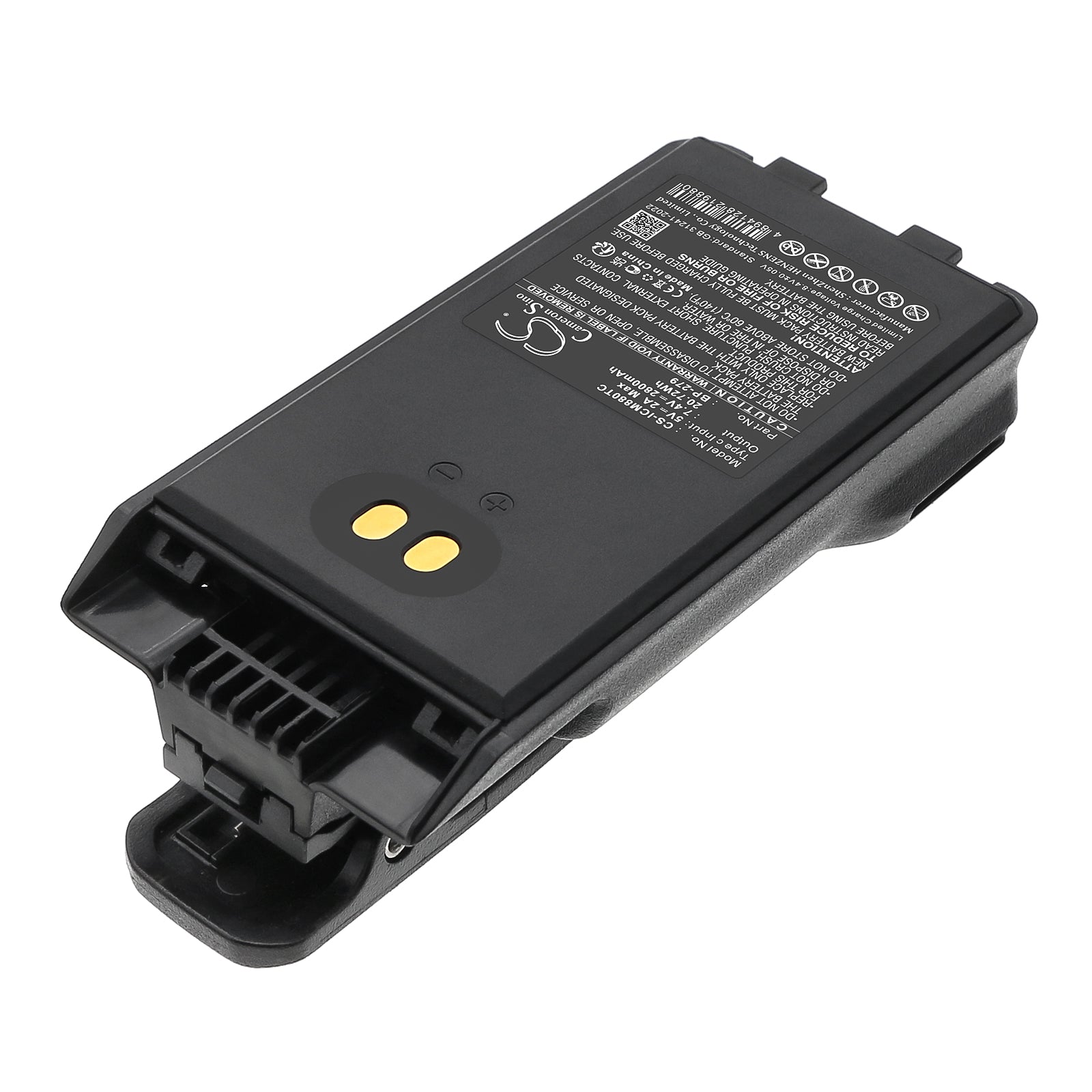 7.4V, Li-ion, 2800mAh, Battery fits Icom F1000, F1000D, 20.72Wh Two-Way Radio Cameron Sino Technology Limited