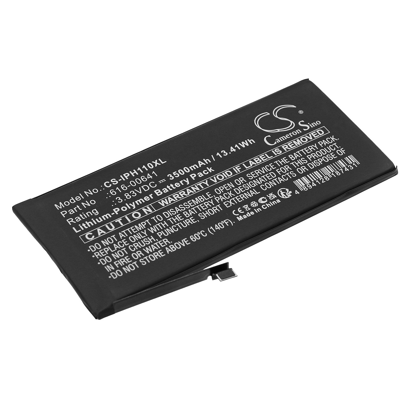 Li-Polymer, Mobile, SmartPhone Battery fits Apple A2111, A2221, 3.83V, 3500mAh Mobile, SmartPhone Cameron Sino Technology Limited