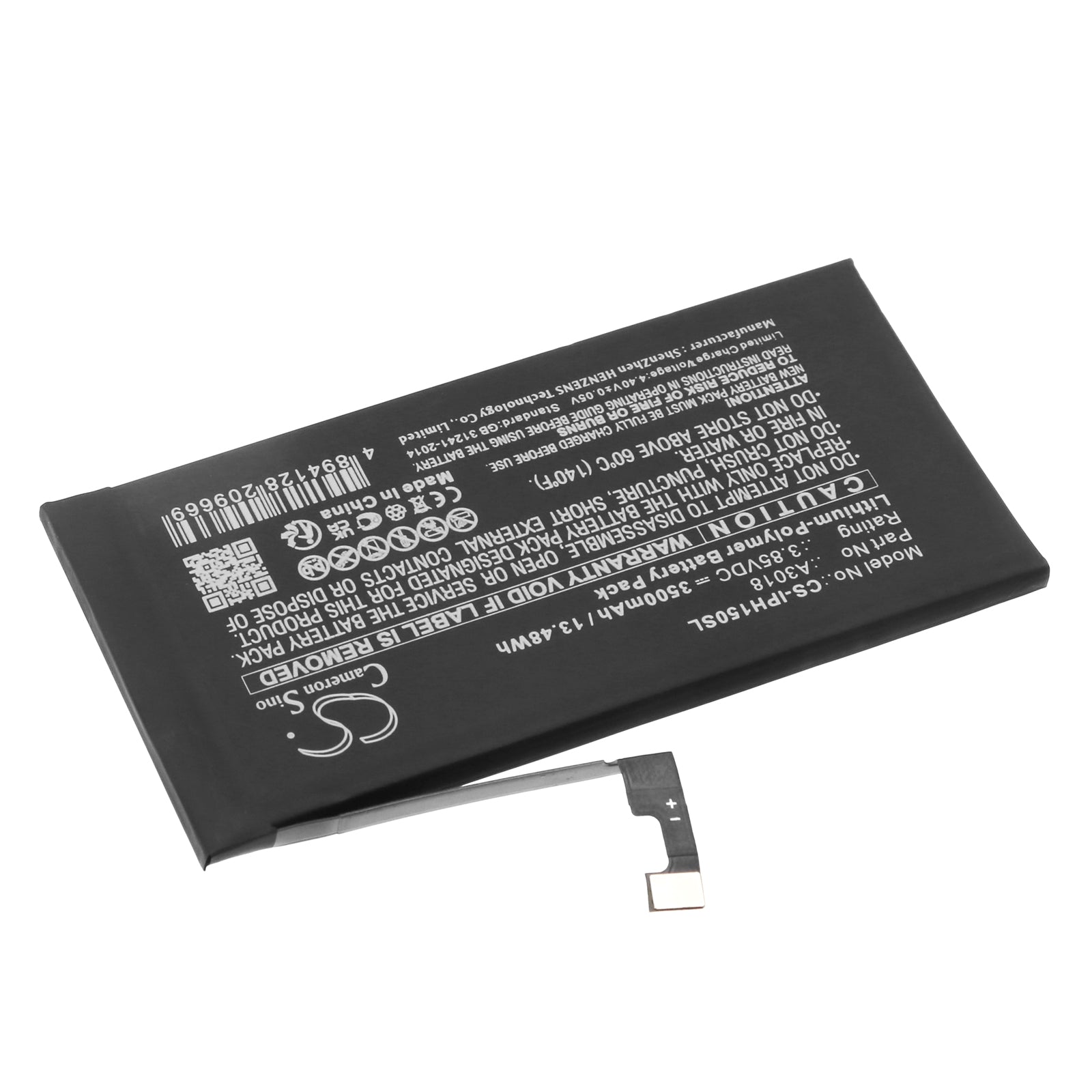 Li-Polymer, Mobile, SmartPhone Battery fits Apple Iphone 15, 3.85V, 3500mAh Mobile, SmartPhone Cameron Sino Technology Limited