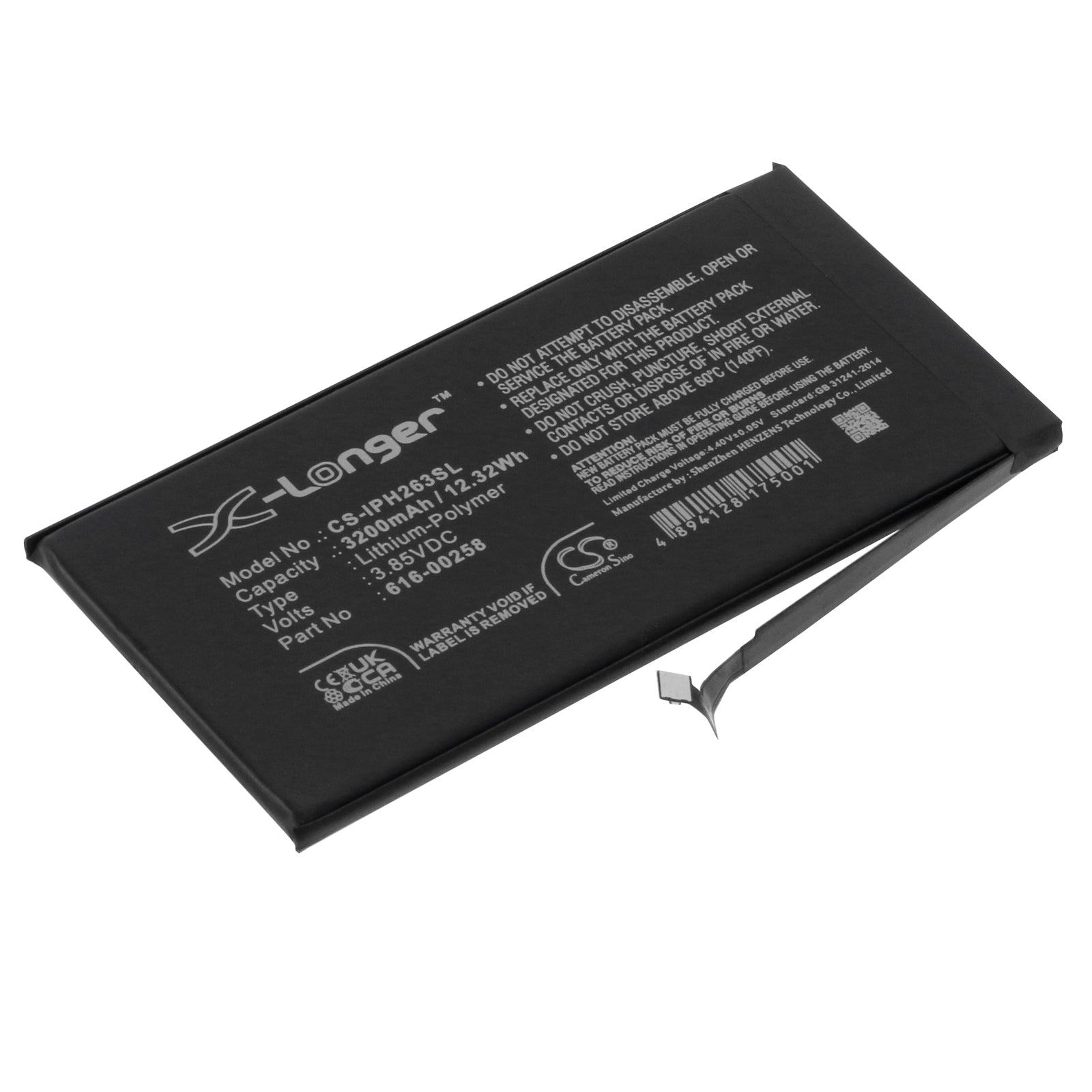 Li-Polymer, Mobile, SmartPhone Battery fits Apple A2635, Iphone 13, 3.85V, 3200mAh Mobile, SmartPhone Cameron Sino Technology Limited