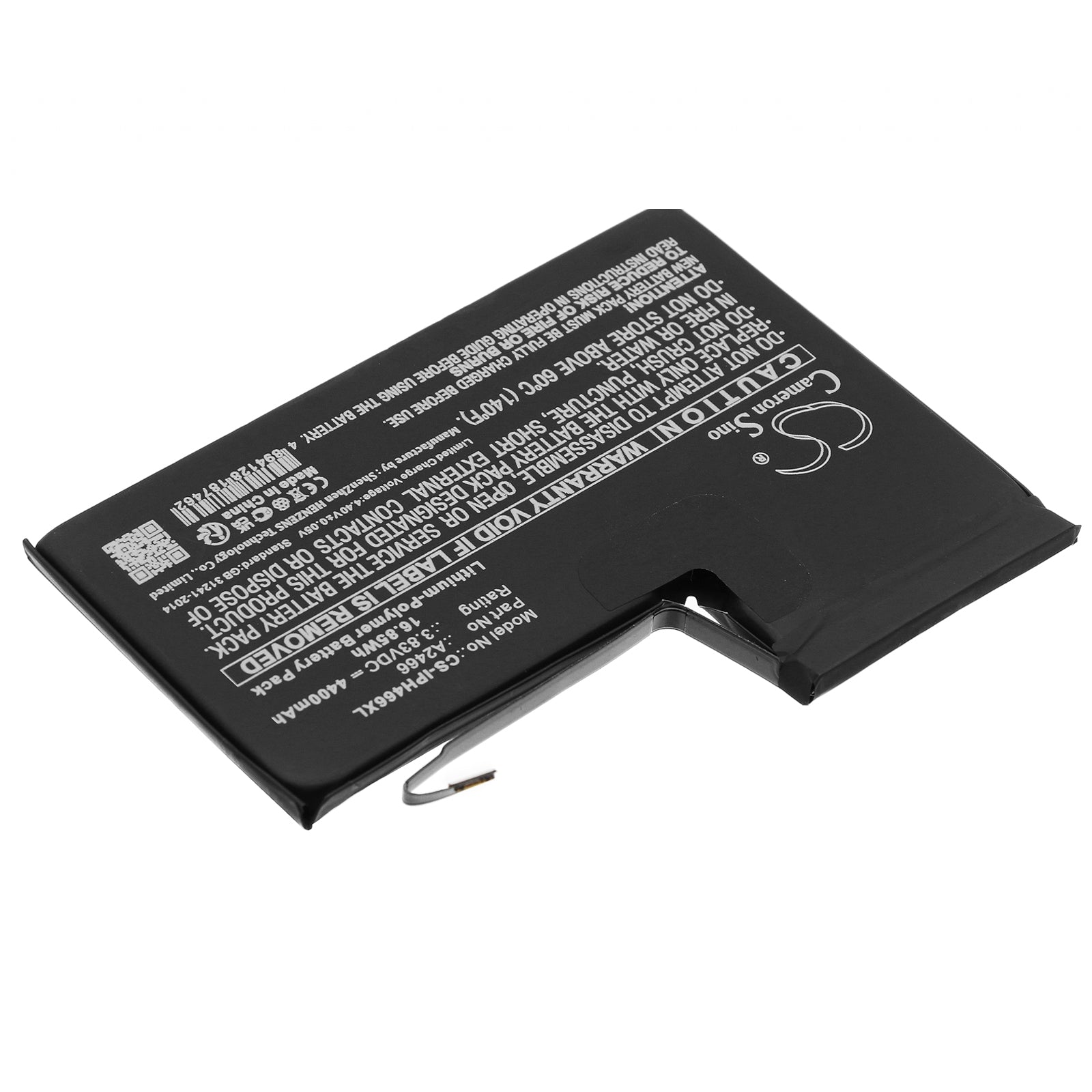 Li-Polymer, Mobile, SmartPhone Battery fits Apple Iphone 12 Pro Max, 3.83V, 4400mAh Mobile, SmartPhone Cameron Sino Technology Limited