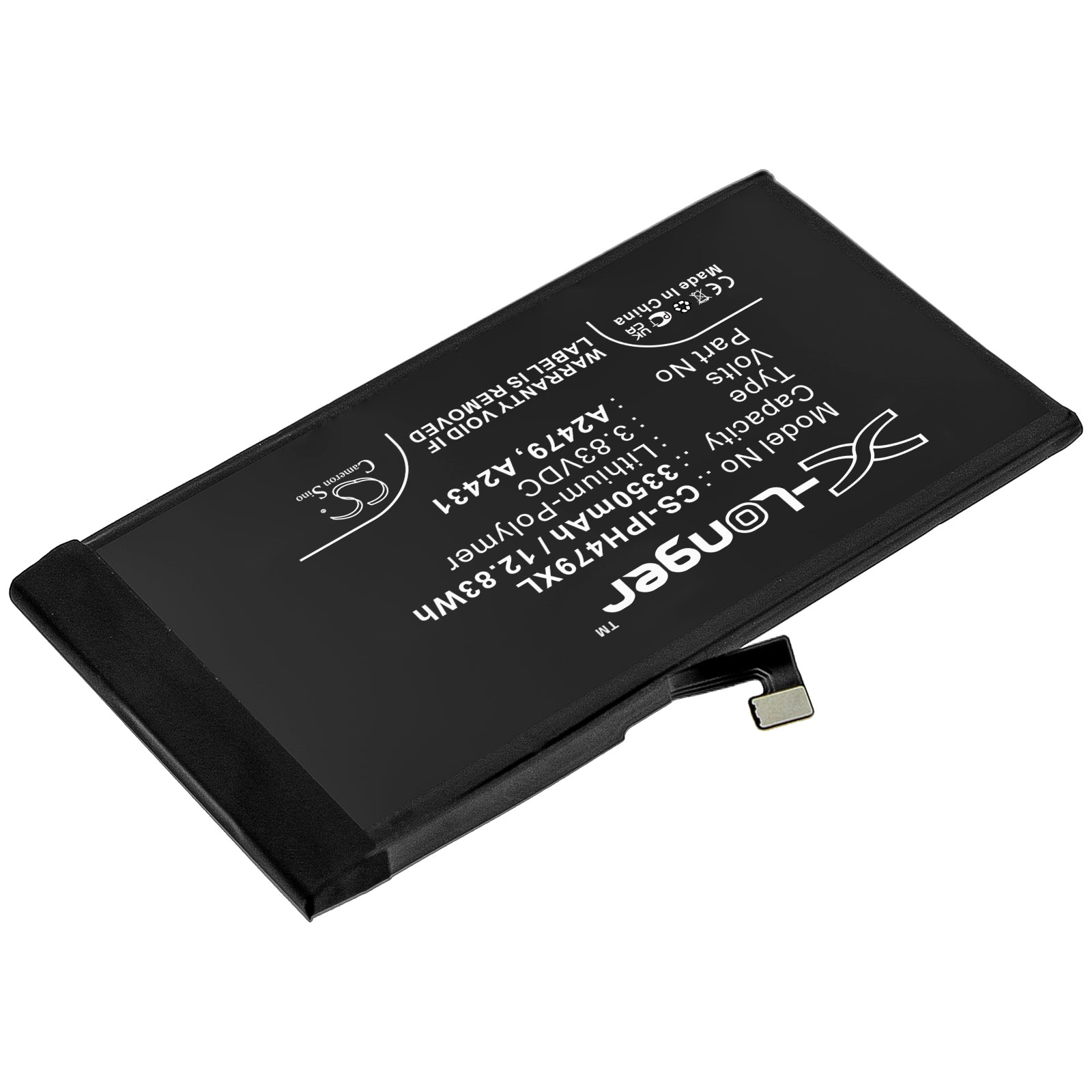 Li-Polymer, Mobile, SmartPhone Battery fits Apple Iphone 12, Iphone 12 Max, 3.83V, 3350mAh Mobile, SmartPhone Cameron Sino Technology Limited