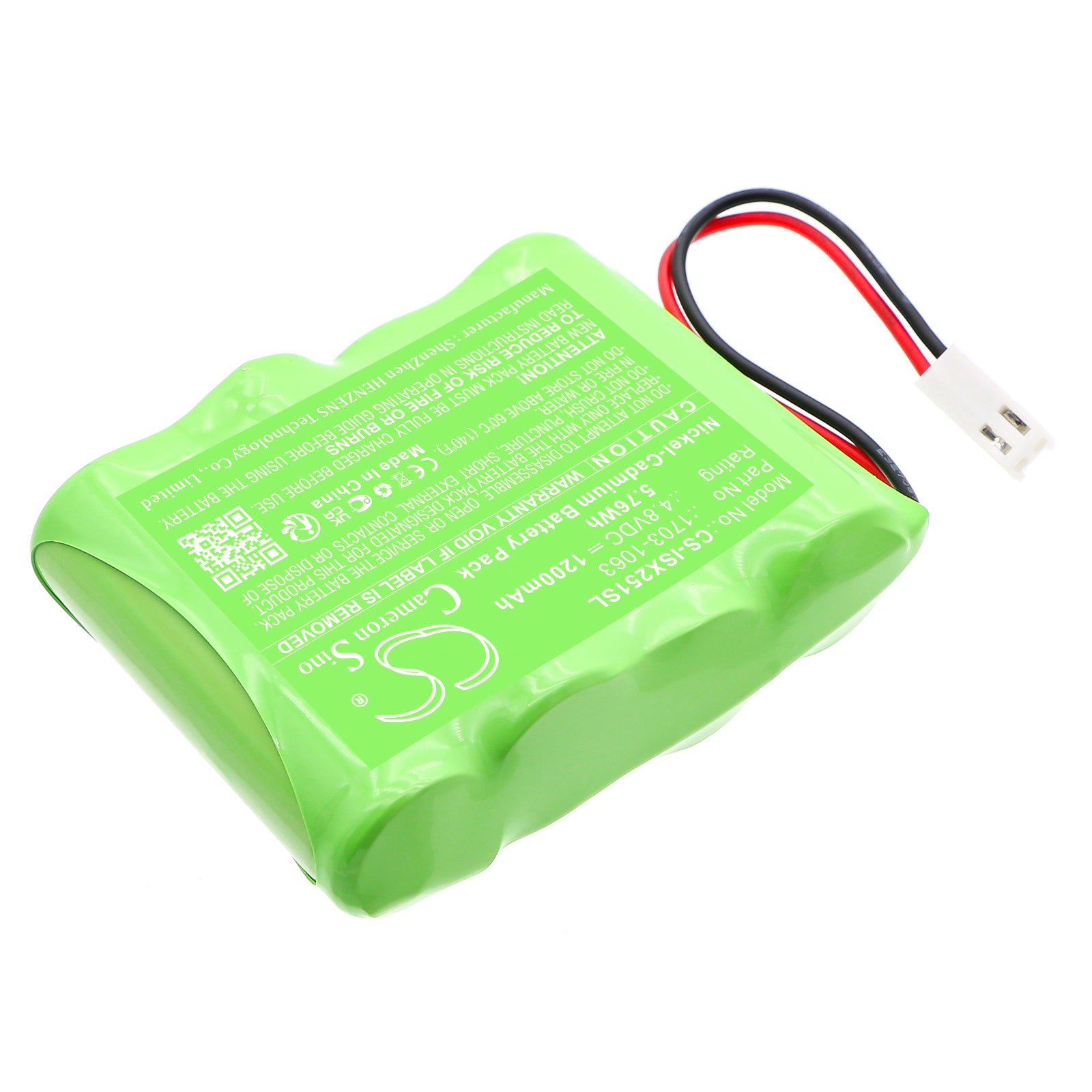 4.8V, Ni-CD, 1200mAh, Battery fits Industrial Scientific MX251, 5.76Wh Equipment, Survey, Test Cameron Sino Technology Limited