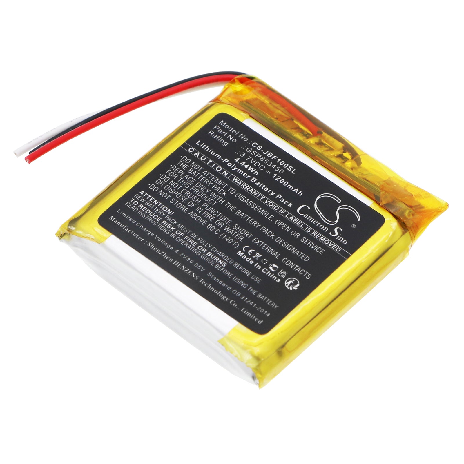Li-Polymer, Wireless Headset Battery fits Jbl Free, Free Truly, 3.7V, 1200mAh Wireless Headset Cameron Sino Technology Limited