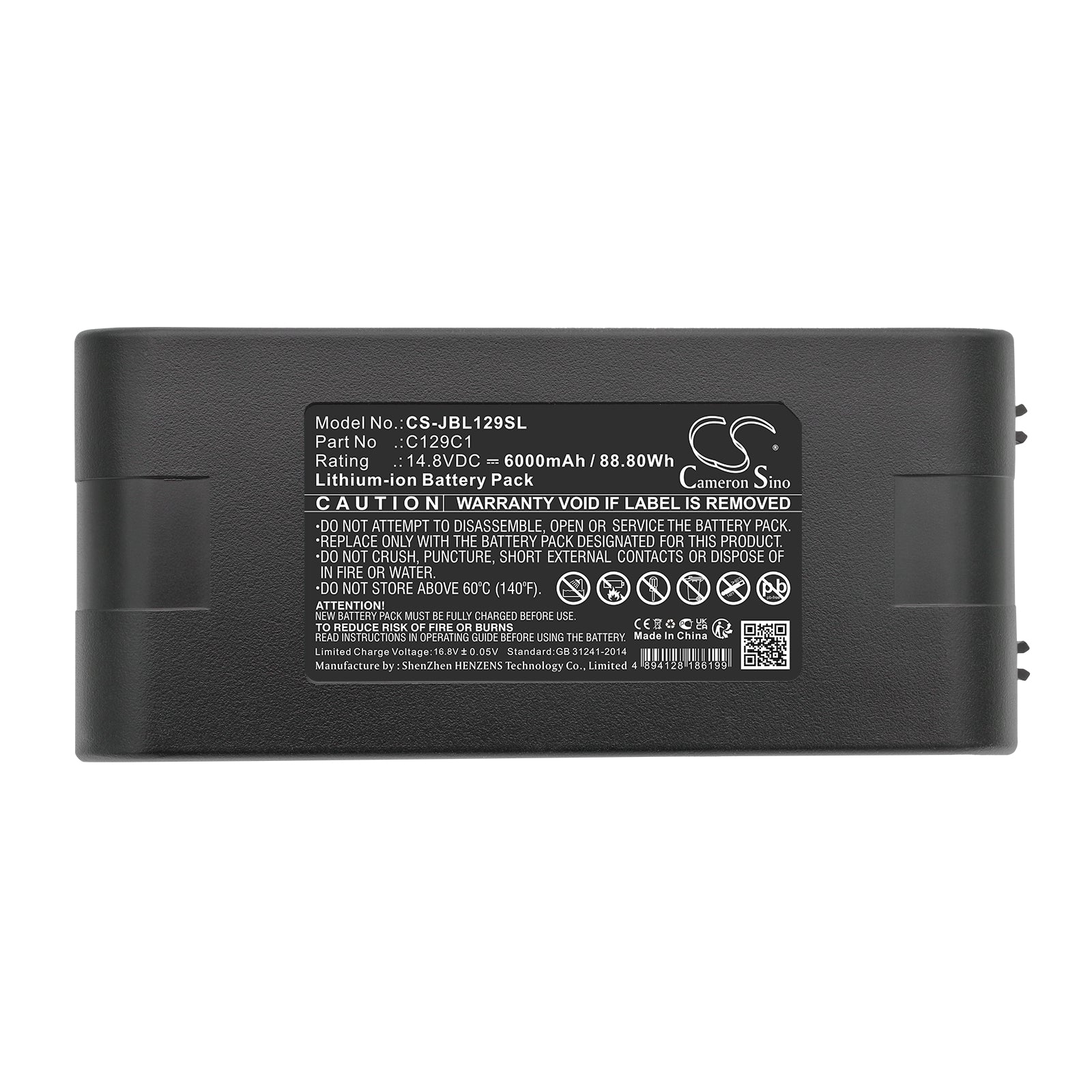 Li-ion, Speaker Battery fits Jbl Eon One Compact, 14.8V, 6000mAh Speaker Cameron Sino Technology Limited