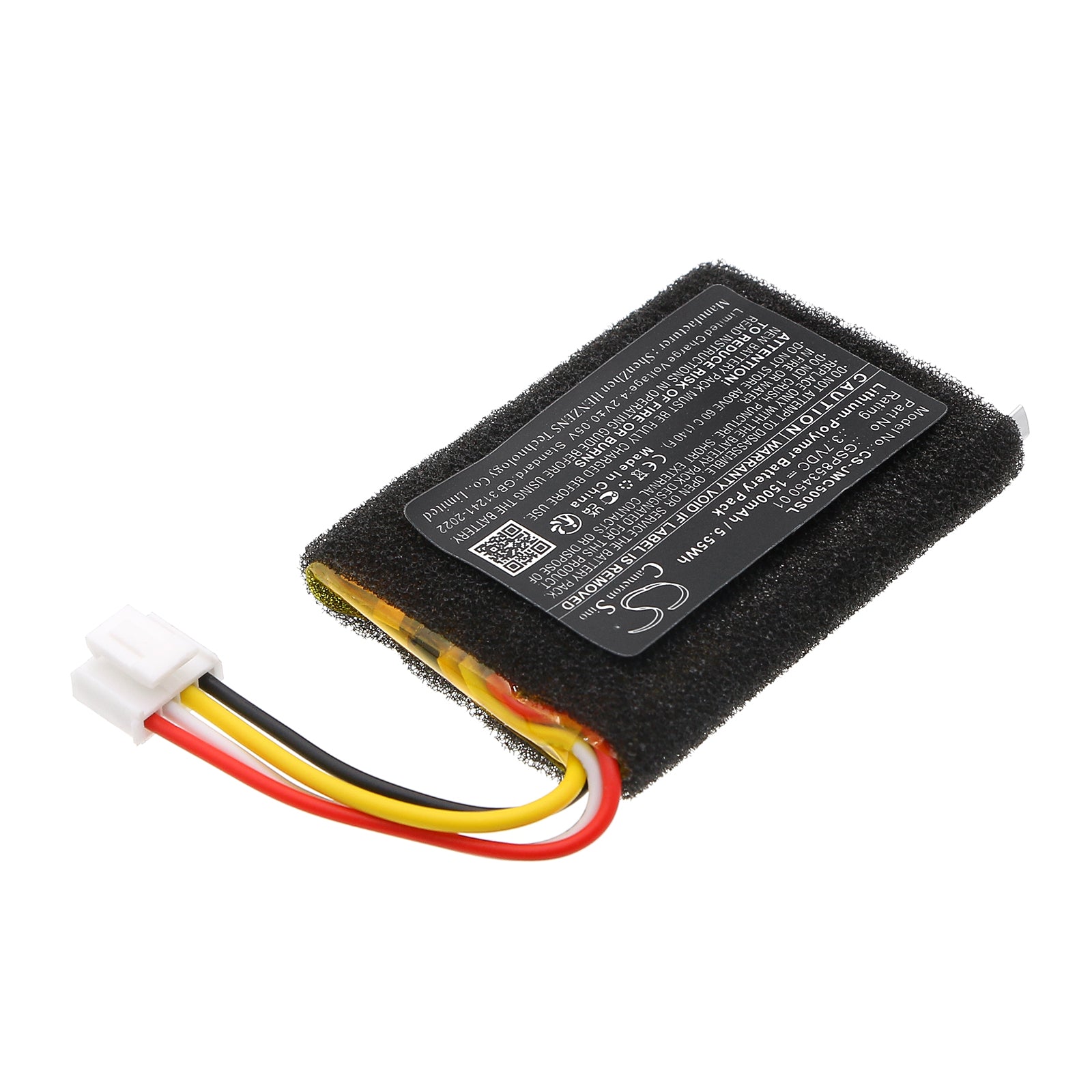 3.7V, Li-Polymer, 1500mAh, Battery fits JBL Clip 5, 5.55Wh Speaker Cameron Sino Technology Limited