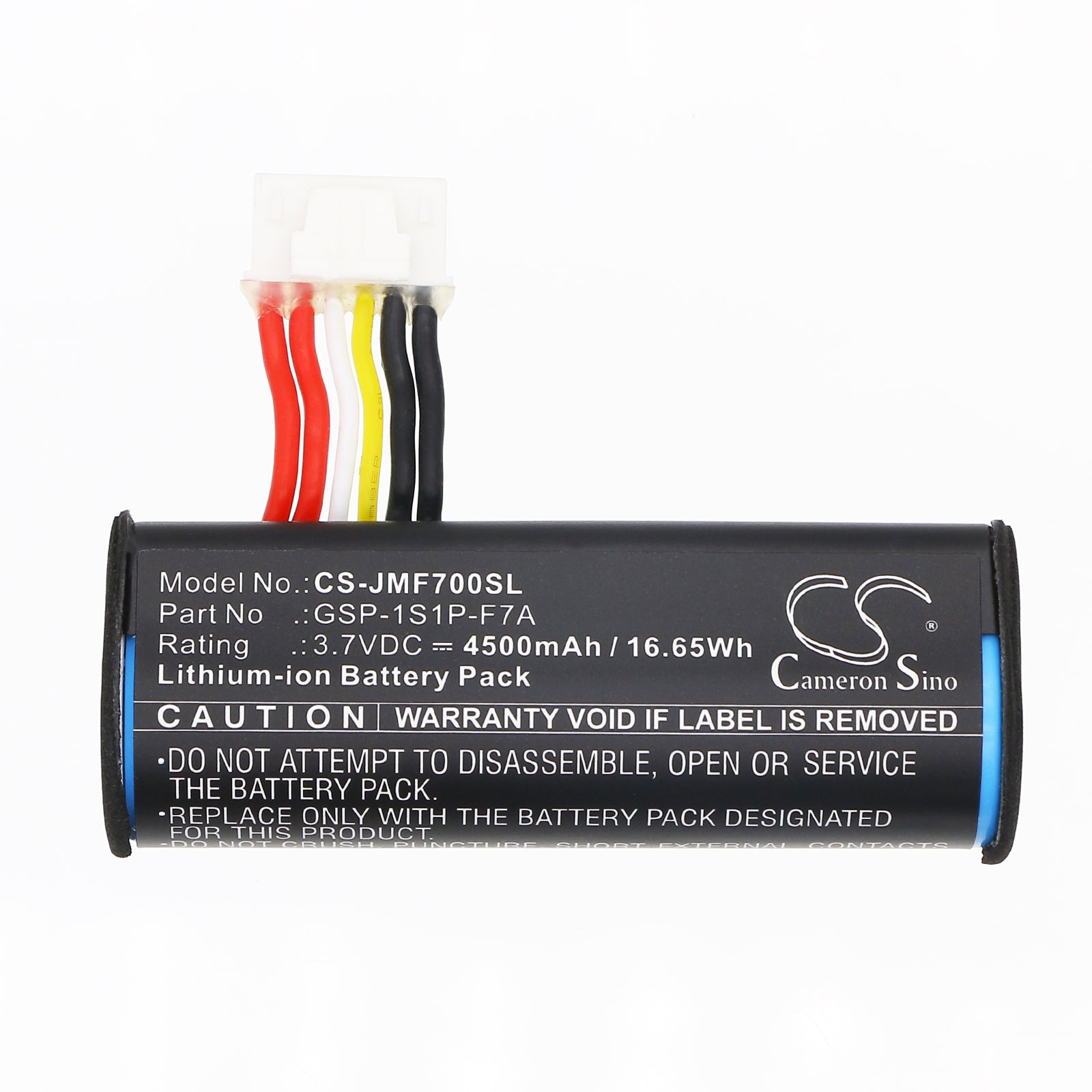 3.7V, Li-ion, 4500mAh, Battery fits JBL F7A, Flip 7, 16.65Wh Speaker Cameron Sino Technology Limited