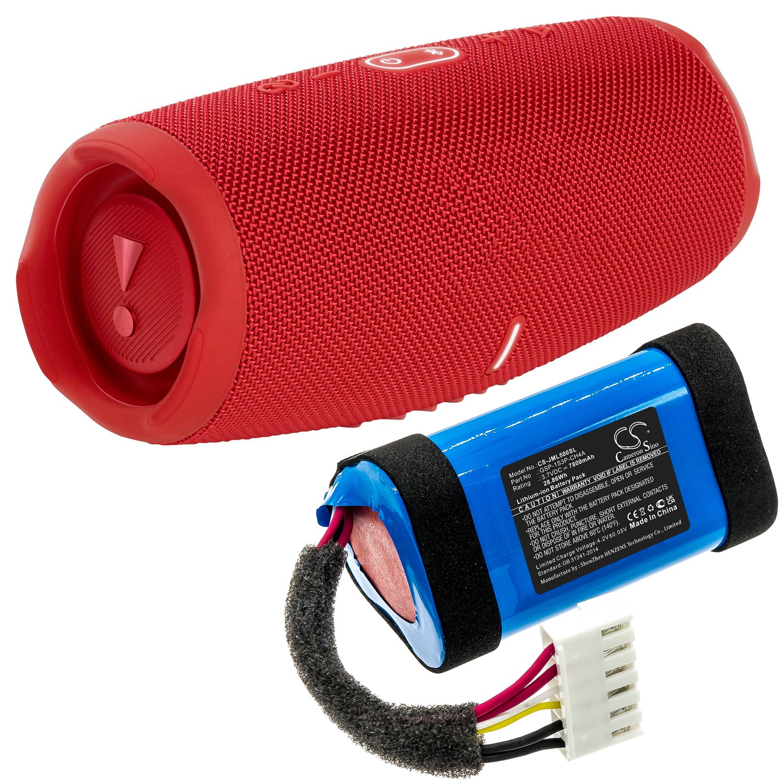 Li-ion, Speaker Battery fits Jbl Charge 4 ( Gsp-1s3p-ch4a Only), Charge 5, 3.7V, 7800mAh Speaker Cameron Sino Technology Limited