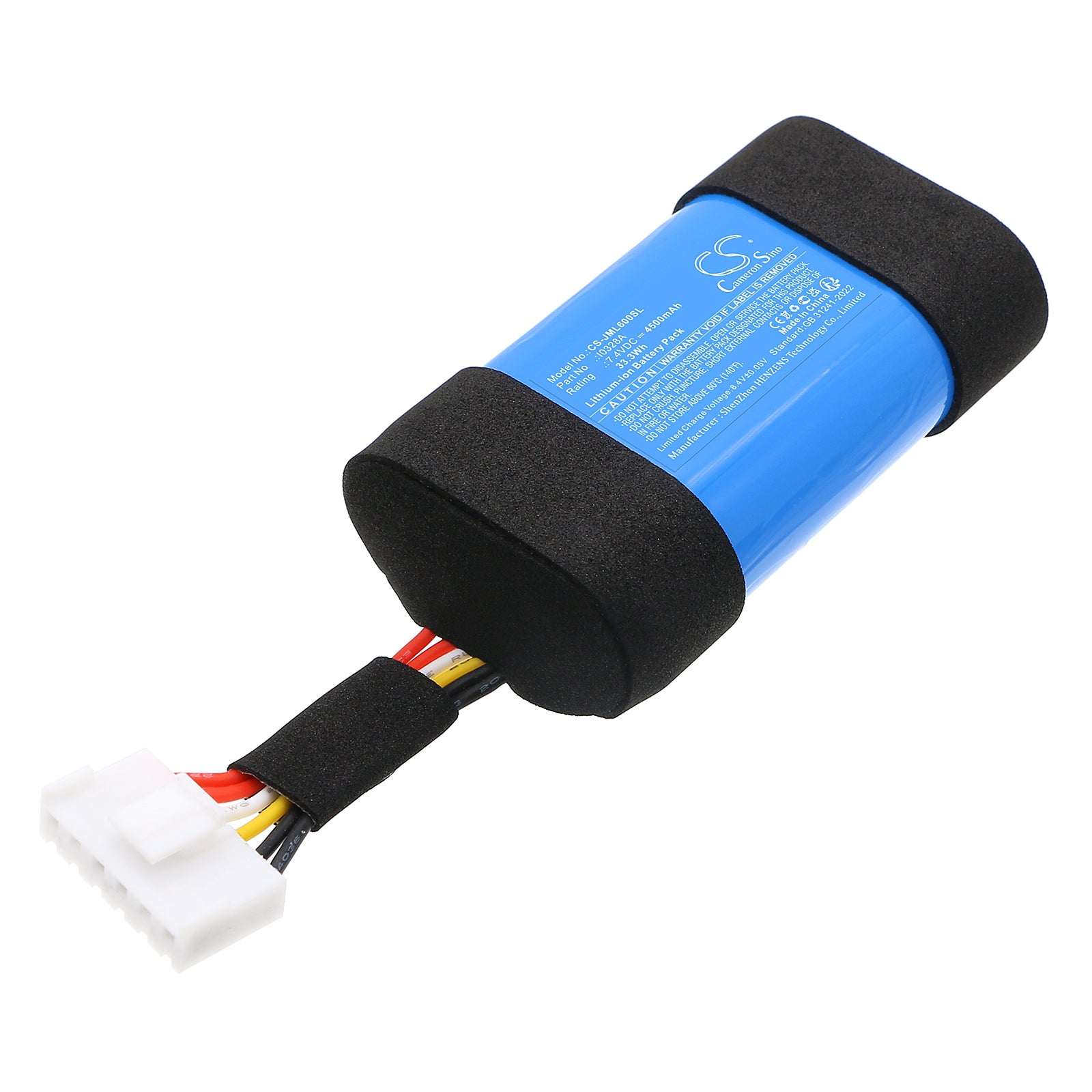 7.4V, Li-ion, 4500mAh, Battery fits JBL Charge 6, 33.3Wh Speaker Cameron Sino Technology Limited