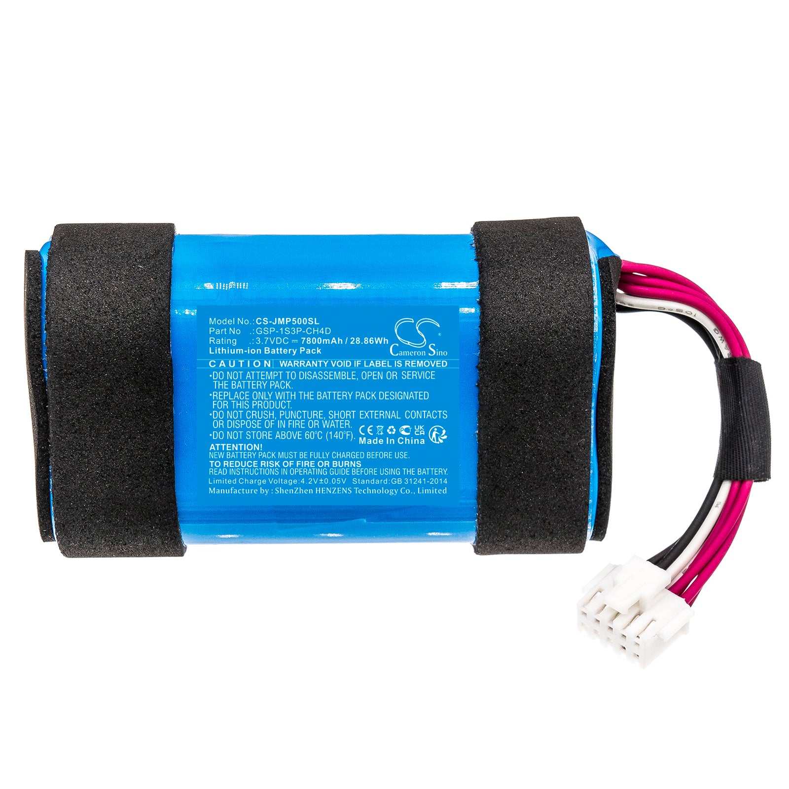 Li-ion, Speaker Battery fits Jbl Pulse 5, 3.7V, 7800mAh Speaker Cameron Sino Technology Limited