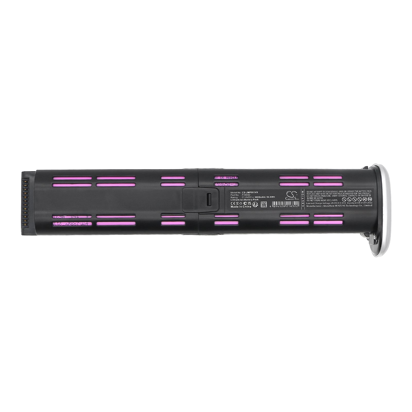 21.6V, Li-ion, 3000mAh, Battery fits Jimmy PW501, V7, 64.8Wh Vacuum Cameron Sino Technology Limited