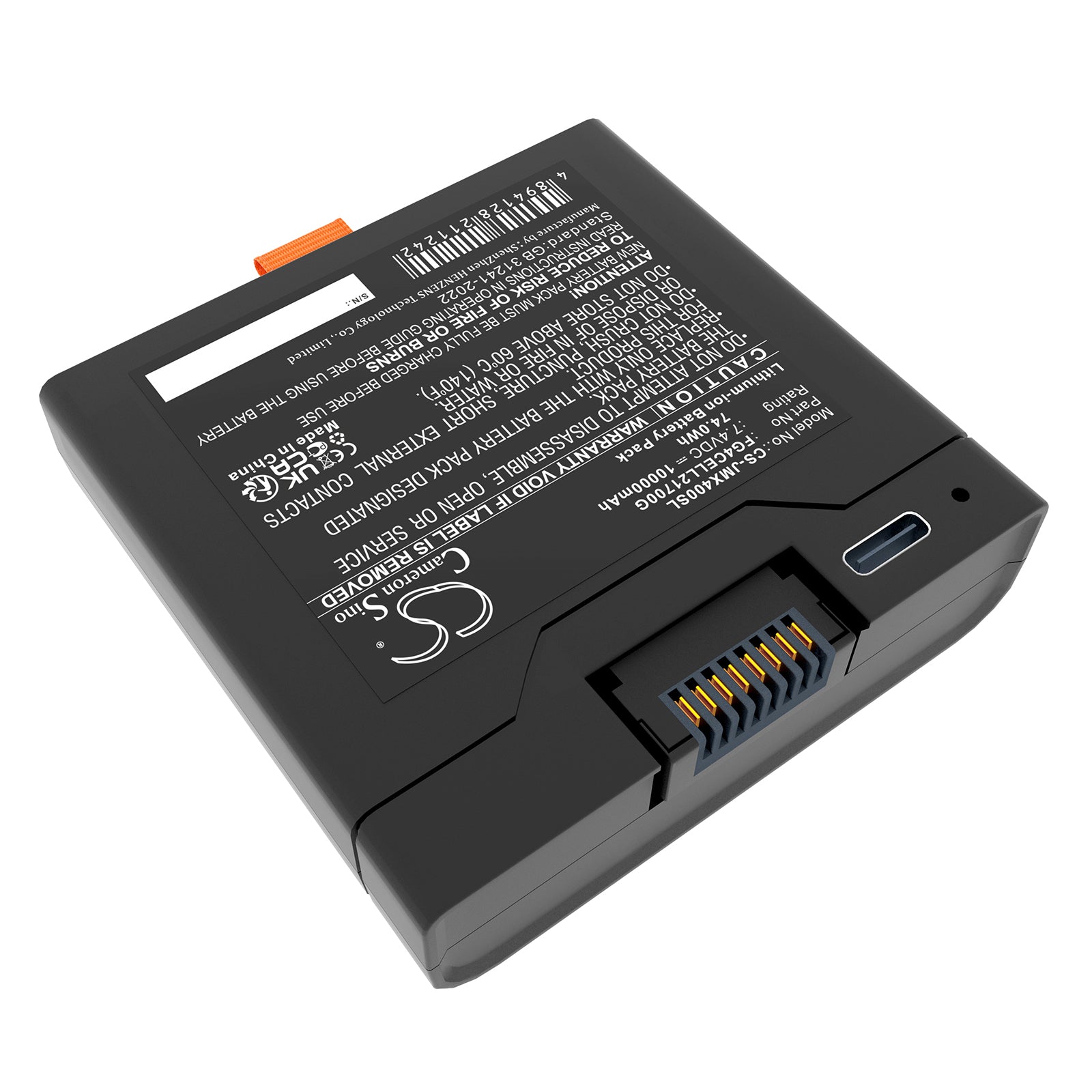 7.4V, Li-ion, 10000mAh, Battery fits JBL PartyBox Club 320, PartyBox Stage 320, 74Wh Speaker Cameron Sino Technology Limited