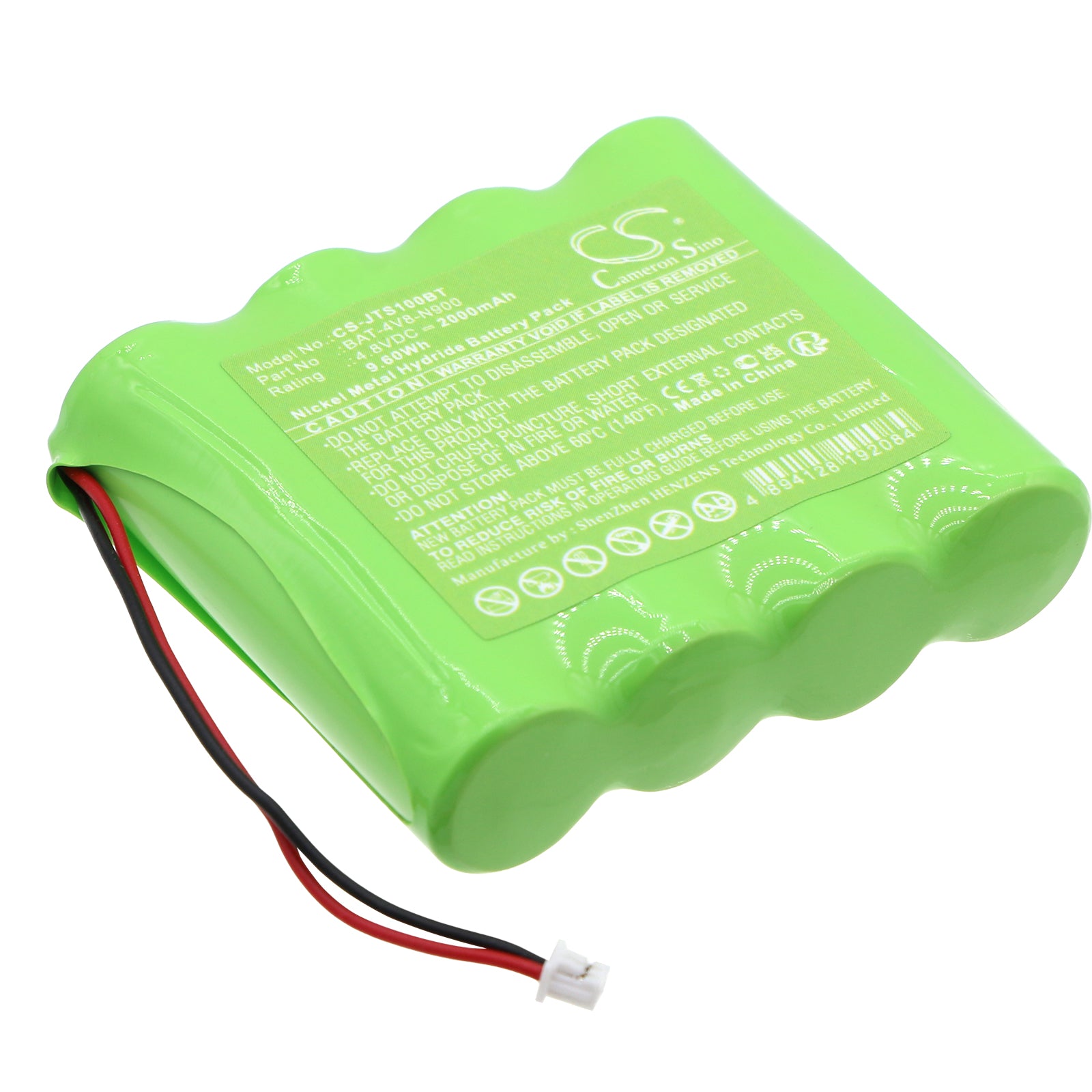 Ni-MH, Alarm System Battery fits Jablotron Ja-100 Signal Repeater, 4.8V, 2000mAh Alarm System Cameron Sino Technology Limited