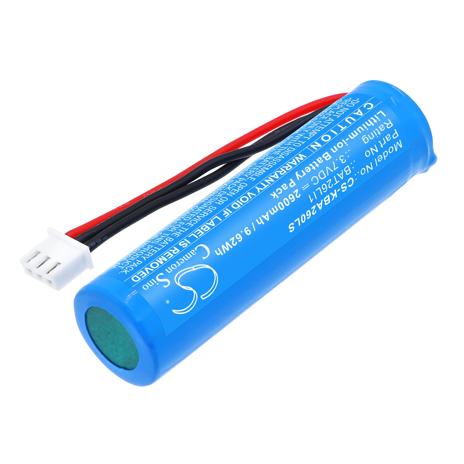 3.7V, Li-ion, 2600mAh, Battery fits Kosnic BAT26LI1 Emergency Modules & Self Test Modules, 9.62Wh Emergency Lighting Cameron Sino Technology Limited