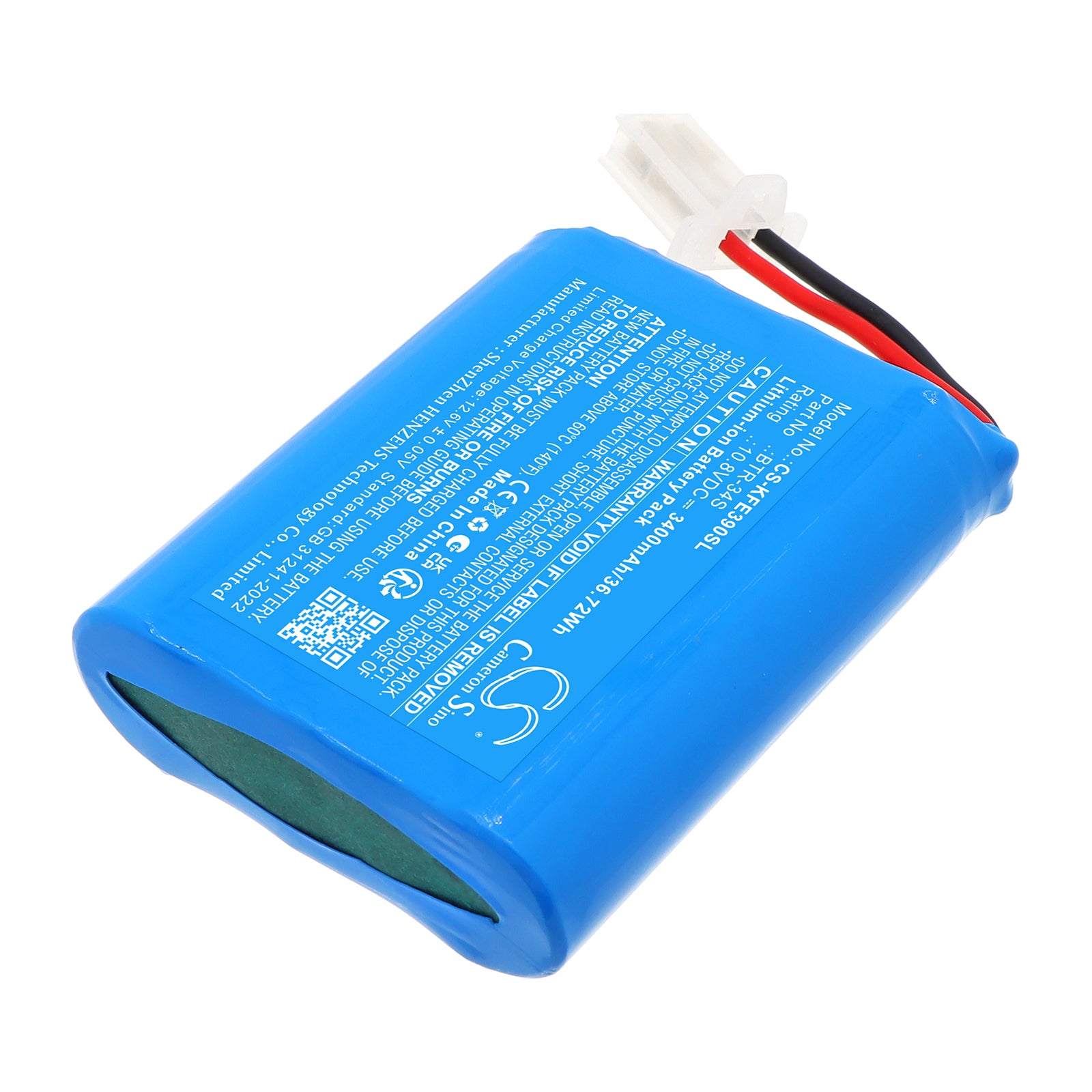 10.8V, Li-ion, 3400mAh, Battery fits Jilong 500E | KomShine EX39, Fusion Splicer, 36.72Wh Equipment, Survey, Test Cameron Sino Technology Limited