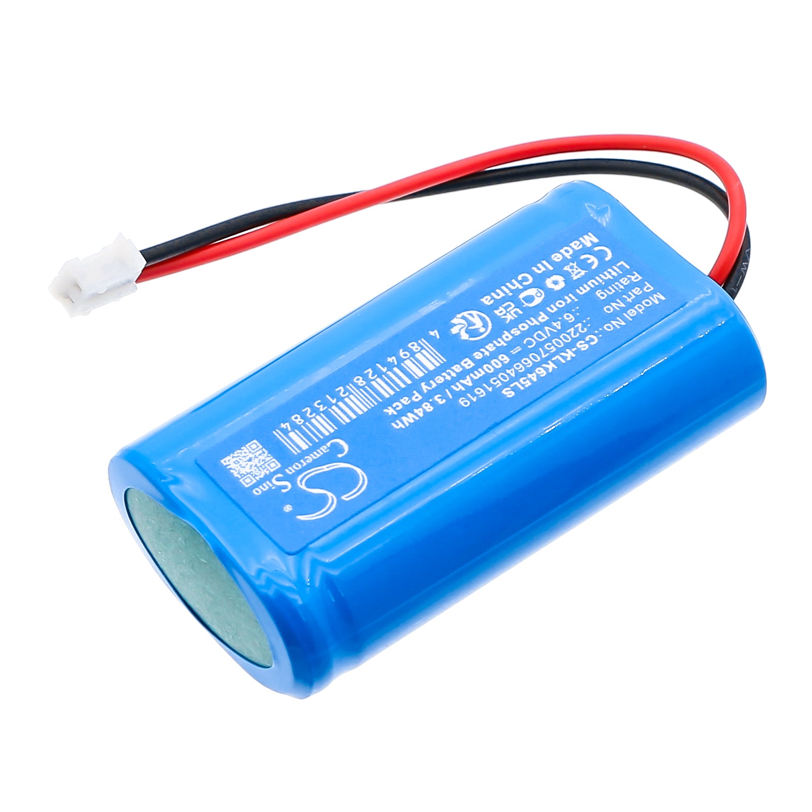 6.4V, LiFePO4, 600mAh, Battery fits KanLux 2200570664051619, 5902052509928, 3.84Wh Emergency Lighting Cameron Sino Technology Limited