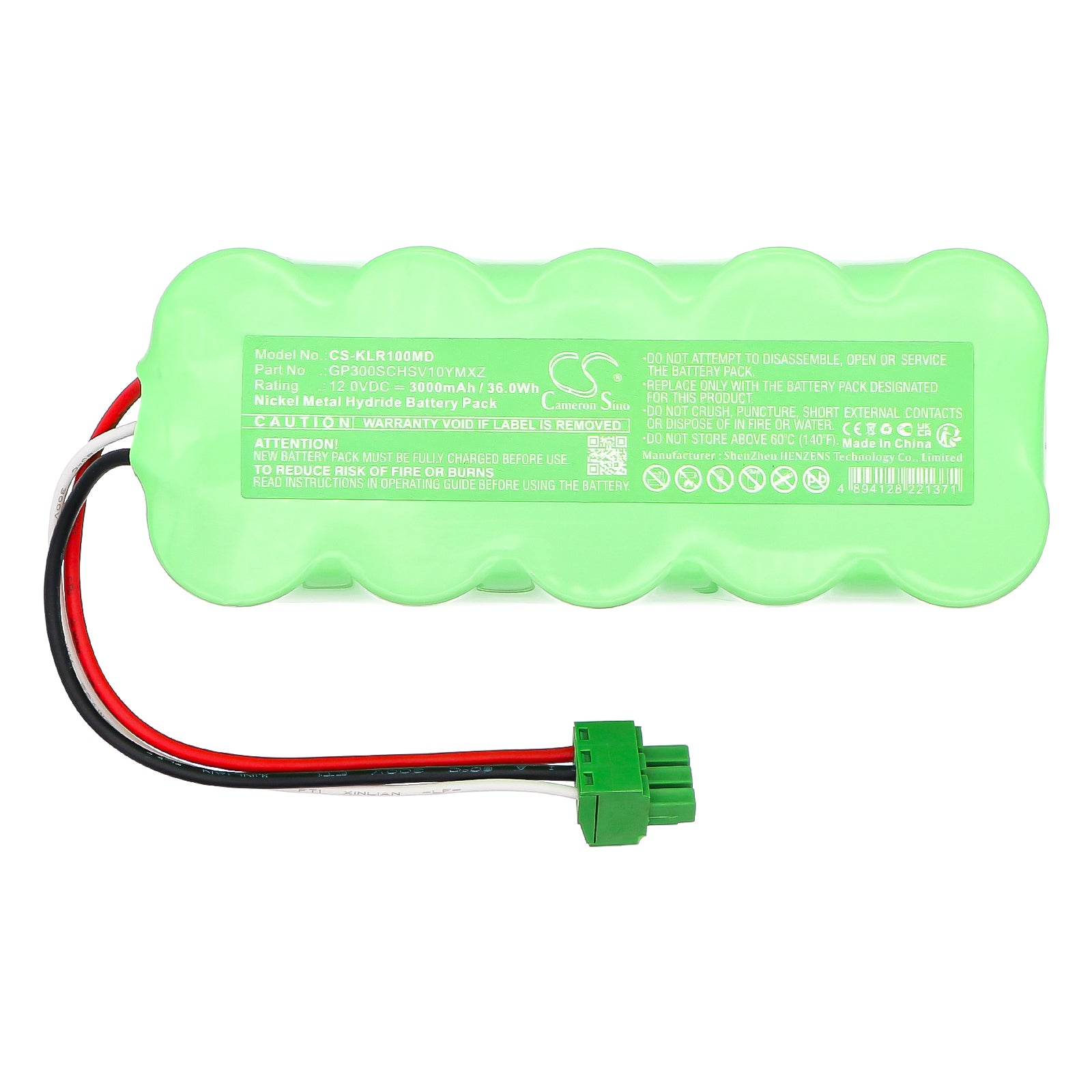 12V, Ni-MH, 3000mAh, Battery fits KALOS MPR ITALY, 36Wh Medical Cameron Sino Technology Limited