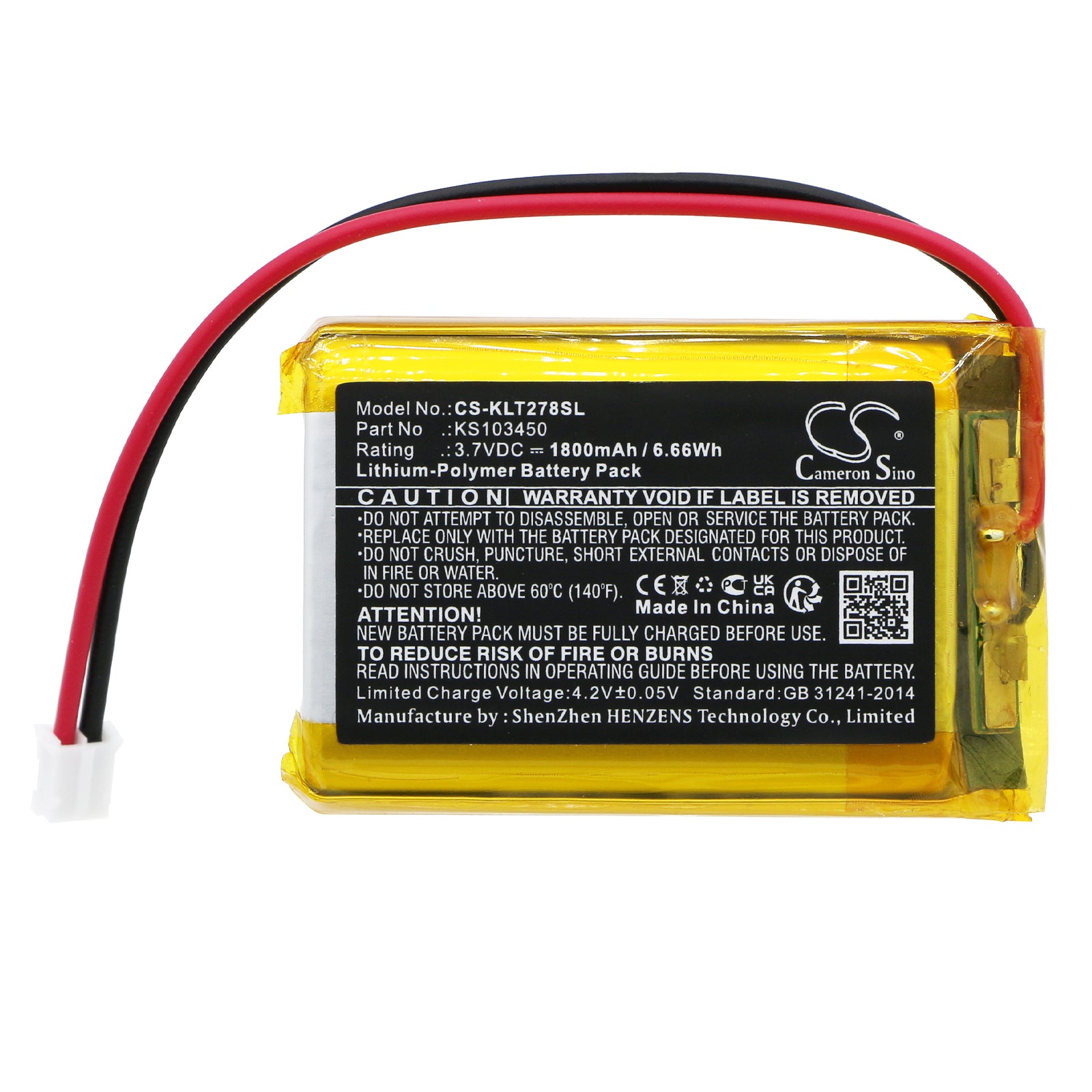 Li-Polymer, Equipment, Survey, Test Battery fits Kolsol At278, 3.7V, 1800mAh Equipment, Survey, Test Cameron Sino Technology Limited