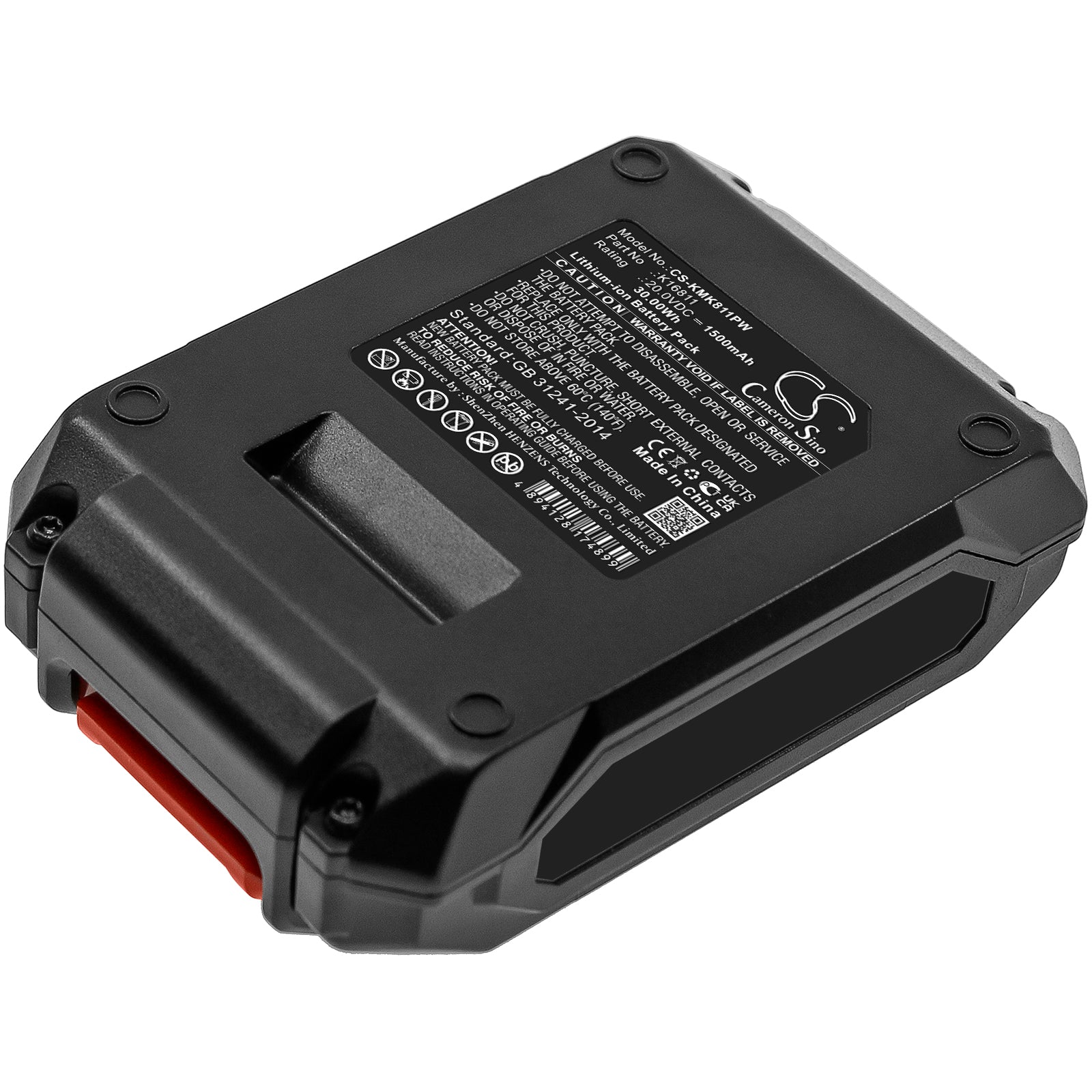 Li-ion, Power Tools Battery fits Kimo 6 Inch Cordless Chainsaw, Leaf Blower 2-in-1 20v, 20.0V, 1500mAh Power Tools Cameron Sino Technology Limited
