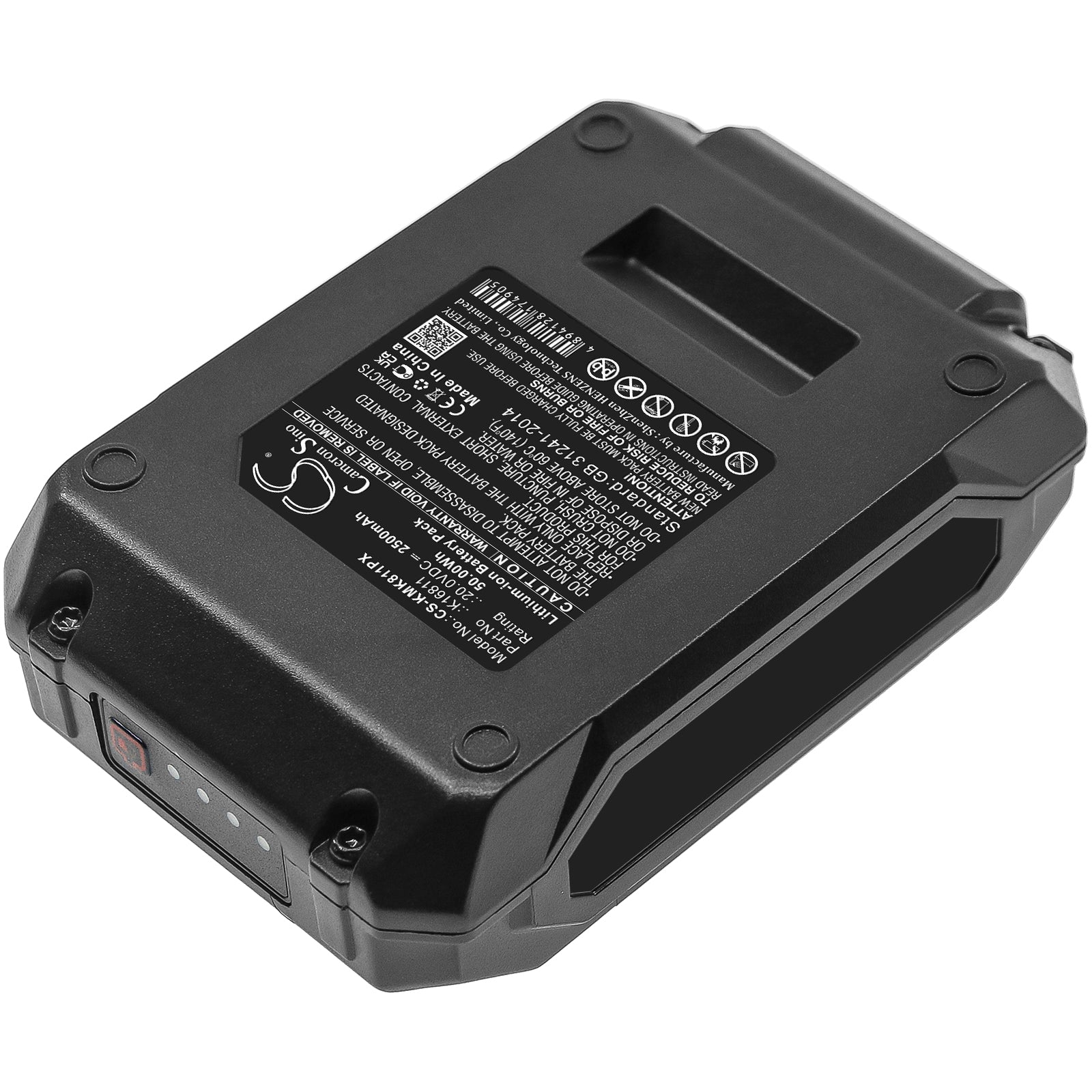 Li-ion, Power Tools Battery fits Kimo 6 Inch Cordless Chainsaw, Leaf Blower 2-in-1 20v, 20.0V, 2500mAh Power Tools Cameron Sino Technology Limited