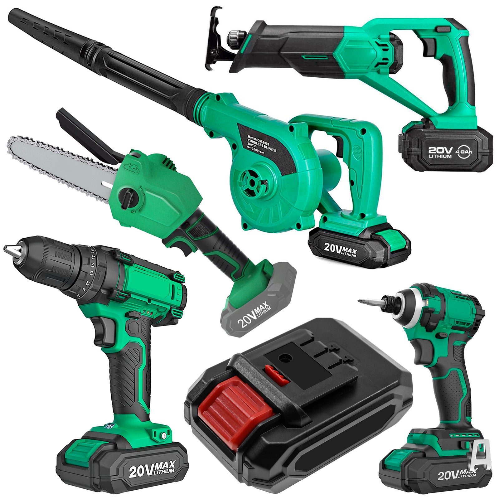 Li-ion, Power Tools Battery fits Kimo 6 Inch Cordless Chainsaw, Leaf Blower 2-in-1 20v, 20.0V, 2500mAh Power Tools Cameron Sino Technology Limited