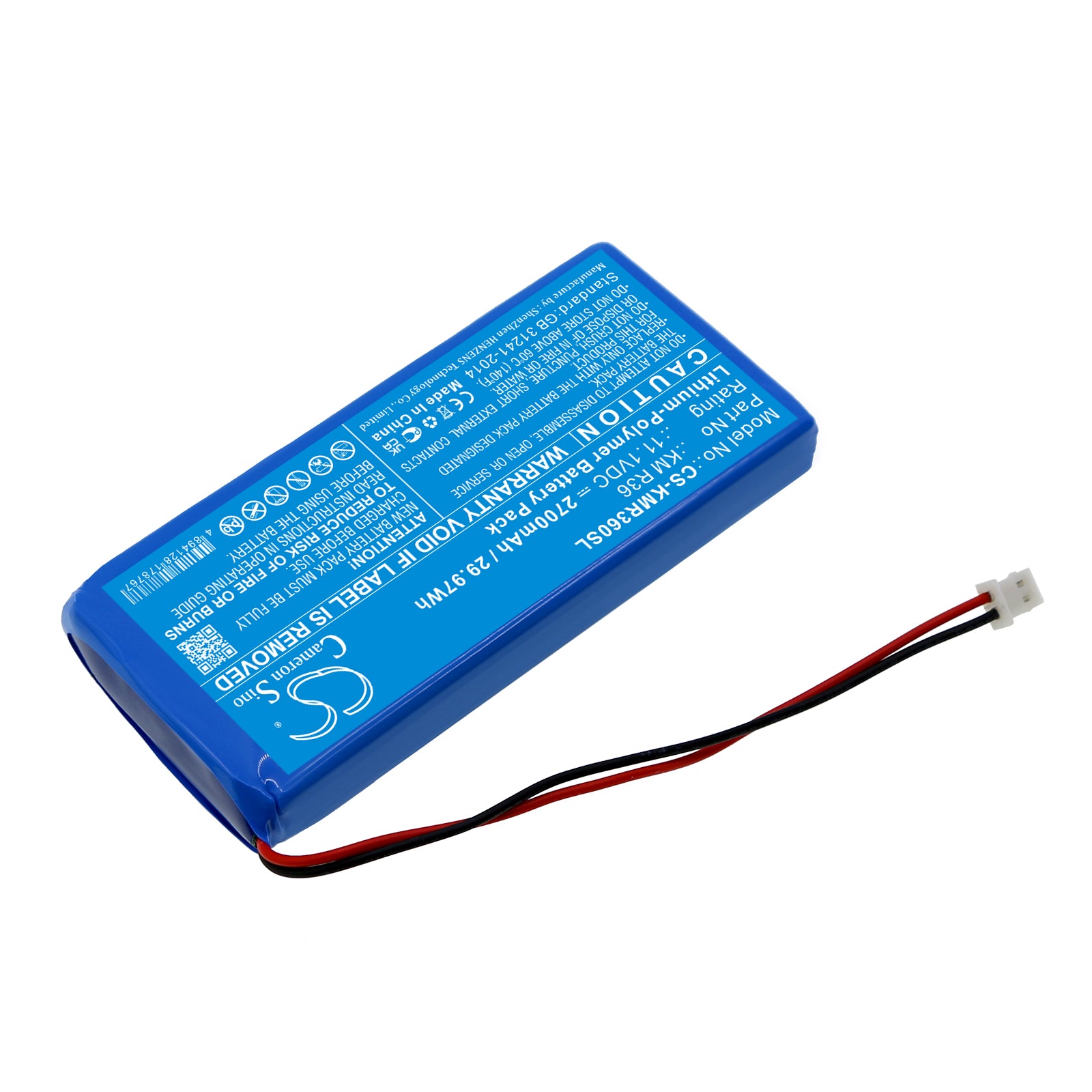 Li-Polymer, Equipment, Survey, Test Battery fits Kanomax Km R36 Gasmaster, 11.1V, 2700mAh Equipment, Survey, Test Cameron Sino Technology Limited