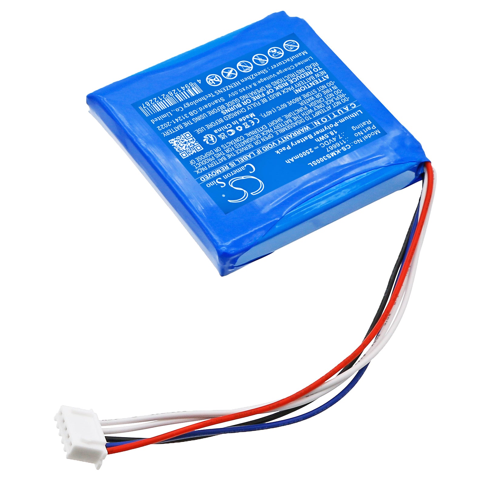 7.4V, Li-Polymer, 2500mAh, Battery fits Kathrein MSK 30/L, MSK30, 18.5Wh Satellite Phone Cameron Sino Technology Limited
