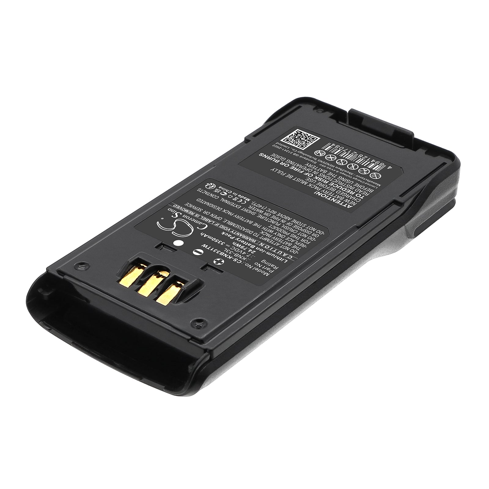 7.4V, Li-ion, 3350mAh, Battery fits Kenwood NX-200S, NX-210, 24.79Wh Two-Way Radio Cameron Sino Technology Limited