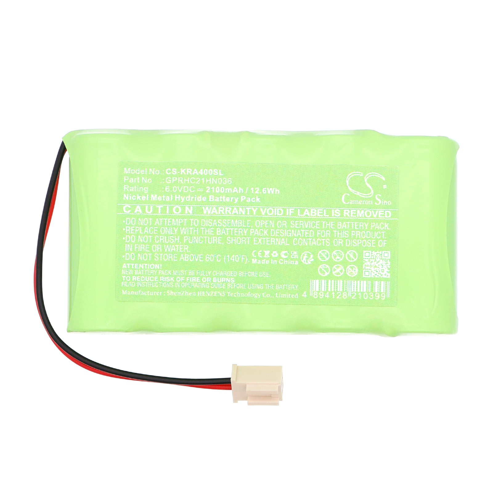 Ni-MH, Electronic Scales Battery fits Kern Eg-a04, Eg-a06, 6.0V, 2100mAh Electronic Scales Cameron Sino Technology Limited