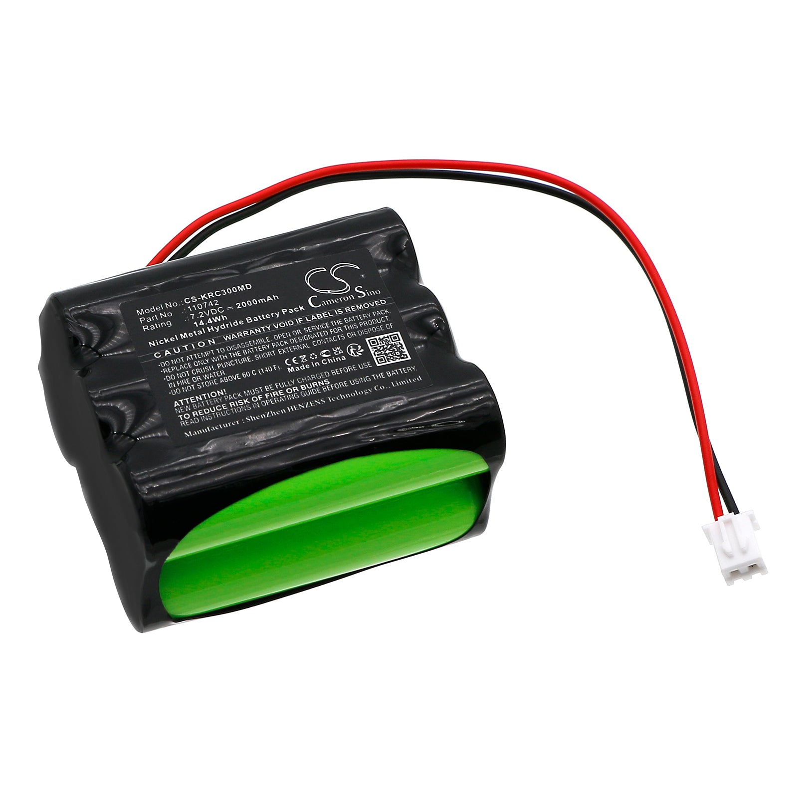 7.2V, Ni-MH, 2000mAh, Battery fits Kern Chair scale MCC300K100M, 14.4Wh Medical Cameron Sino Technology Limited