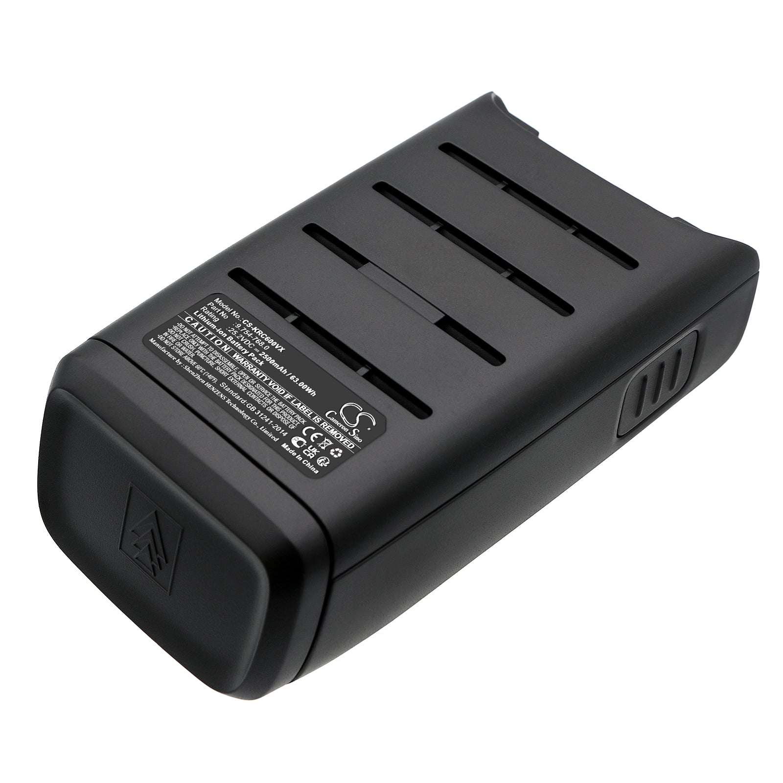 Li-ion, Vacuum Battery fits Karcher Vc 6 Cordless Ourfamily, Vc 6 Cordless Premium Ourfamil, 25.2V, 2500mAh Vacuum Cameron Sino Technology Limited