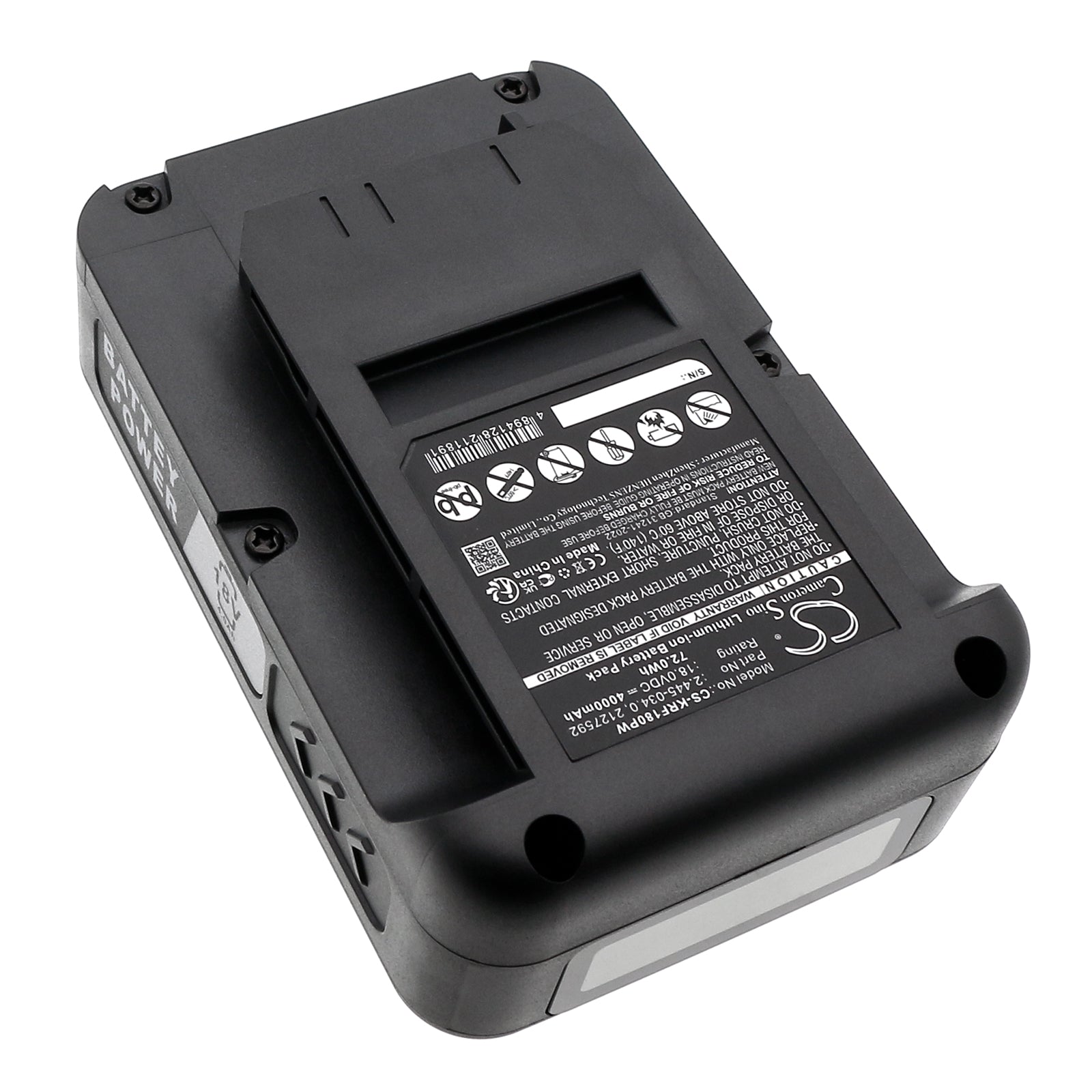 18V, Li-ion, 4000mAh, Battery fits Karcher 14442420, 18-36 Cordless 18V Push Lawnmower, 72Wh Gardening Tools Cameron Sino Technology Limited
