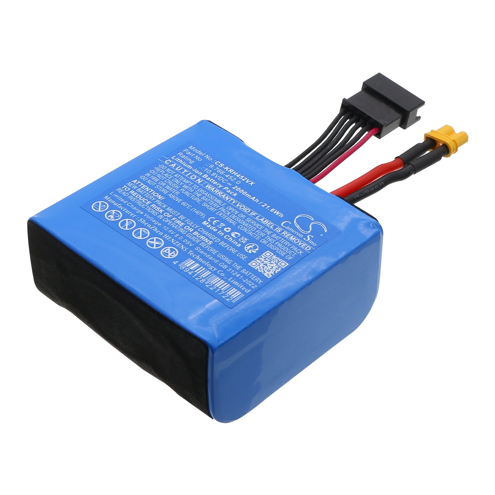 10.8V, Li-ion, 2000mAh, Battery fits Karcher 9.766-452.0, 21.6Wh Lawn Mowers Cameron Sino Technology Limited