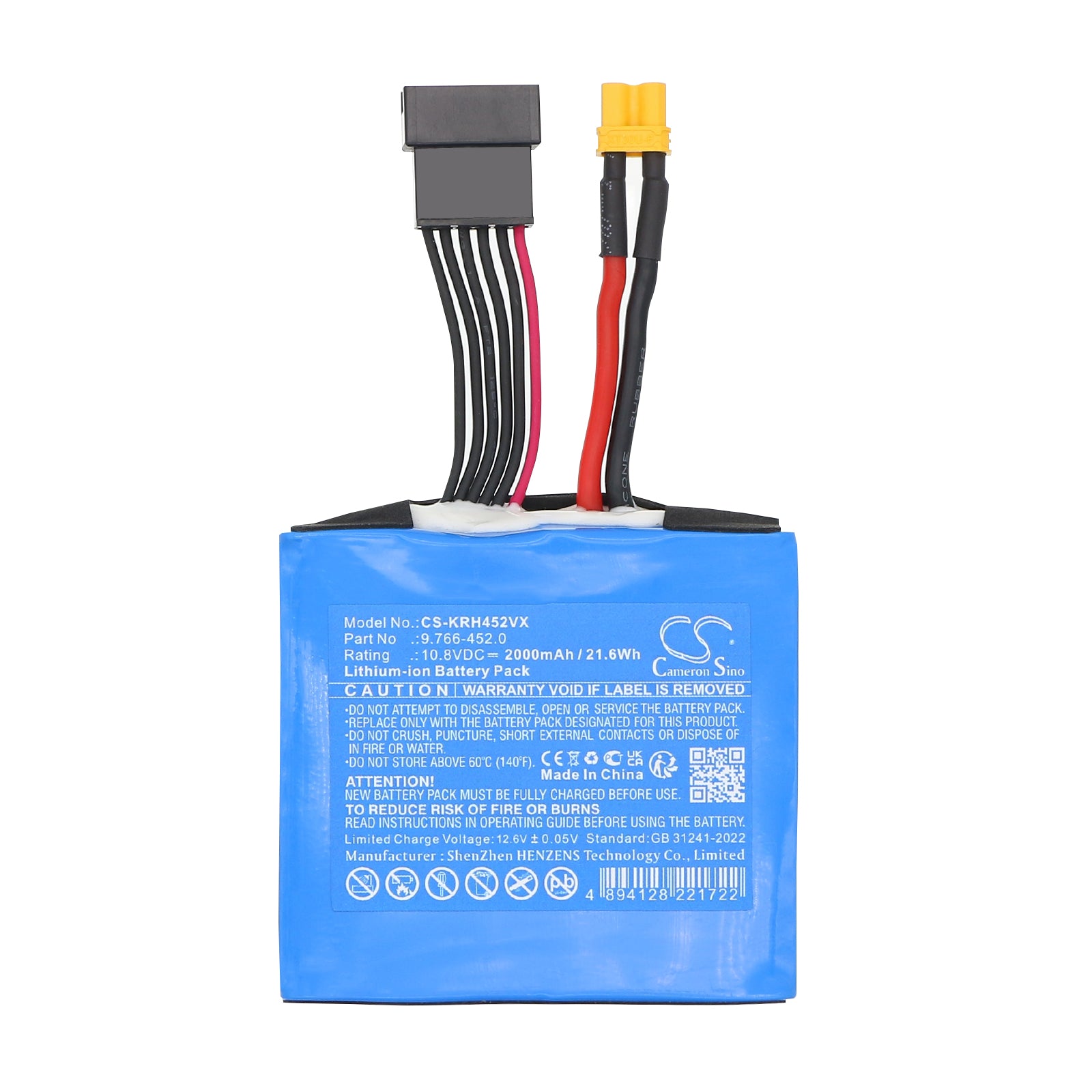 10.8V, Li-ion, 2000mAh, Battery fits Karcher 9.766-452.0, 21.6Wh Lawn Mowers Cameron Sino Technology Limited