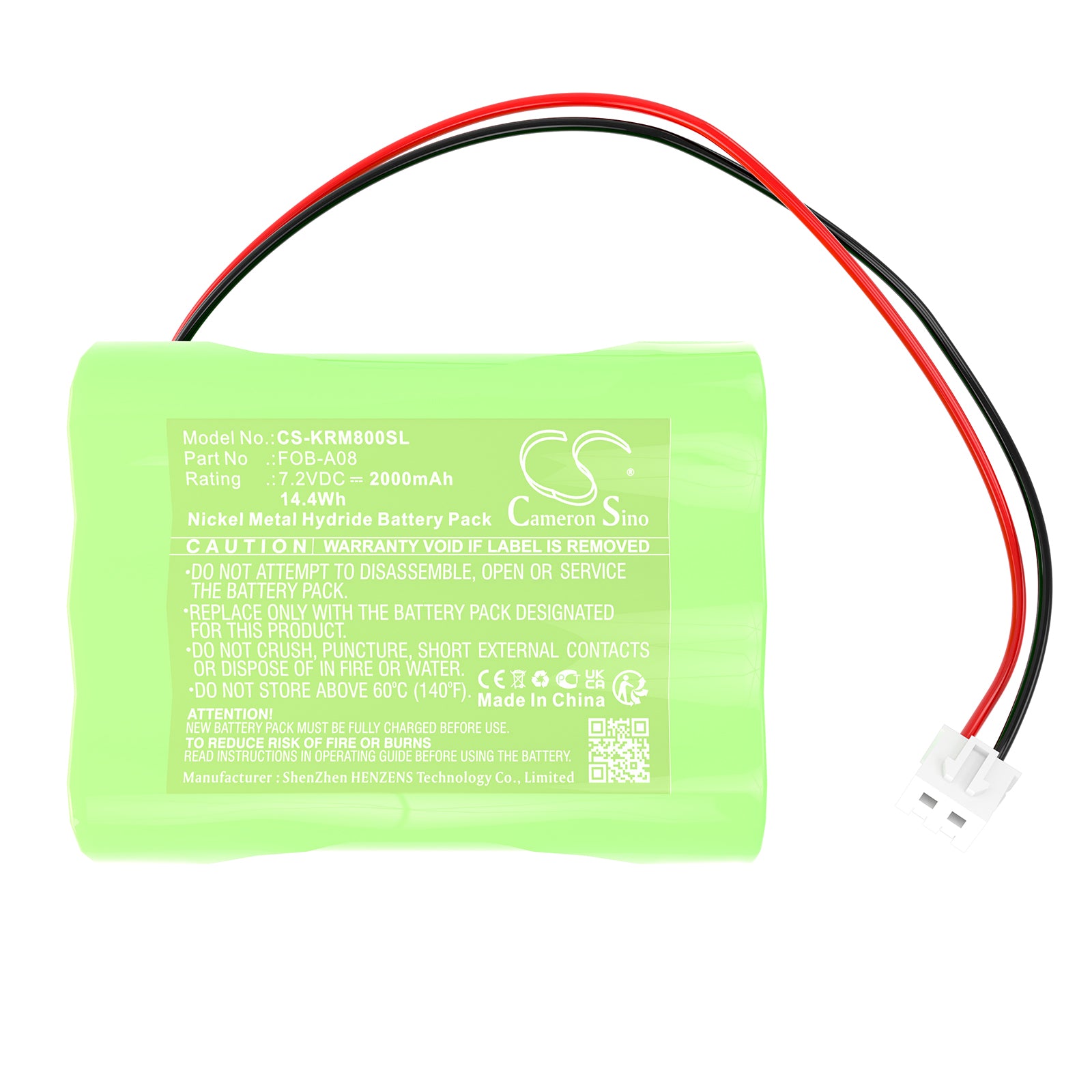 Ni-MH, Electronic Scales Battery fits Kern Fob, Mbb, 7.2V, 2000mAh Electronic Scales Cameron Sino Technology Limited