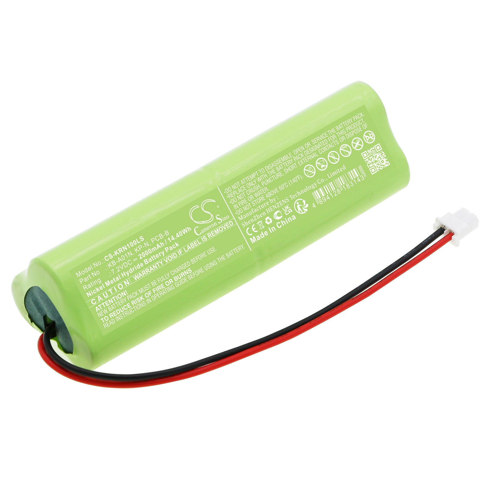 Ni-MH, Alarm System Battery fits Kern Cds, Cke, 7.2V, 2000mAh Alarm System Cameron Sino Technology Limited