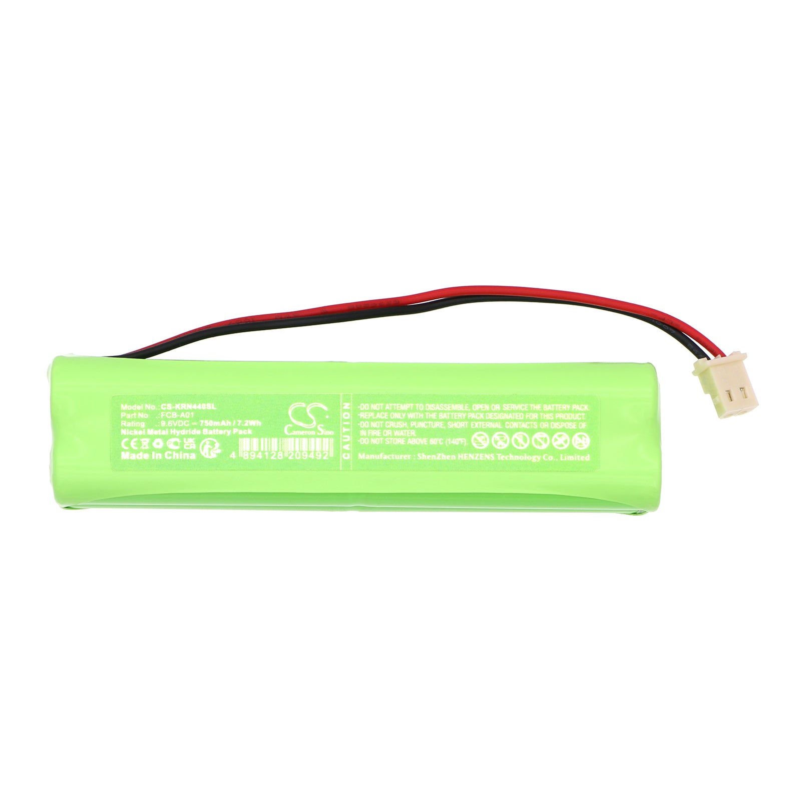 Ni-MH, Electronic Scales Battery fits Kern 440, Fcb, 9.6V, 750mAh Electronic Scales Cameron Sino Technology Limited