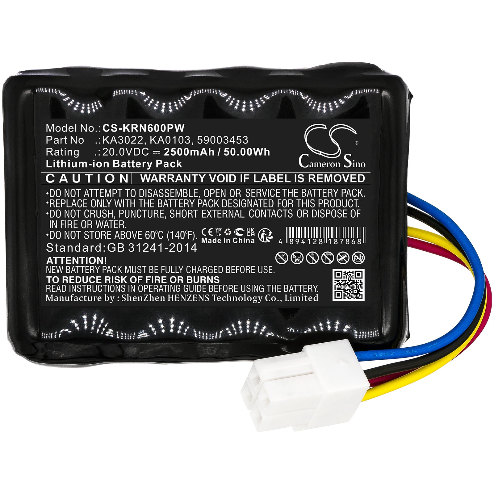 Li-ion, Lawn Mowers Battery fits Kress Mission, Mission Kr100 Nano, 20.0V, 2500mAh Lawn Mowers Cameron Sino Technology Limited