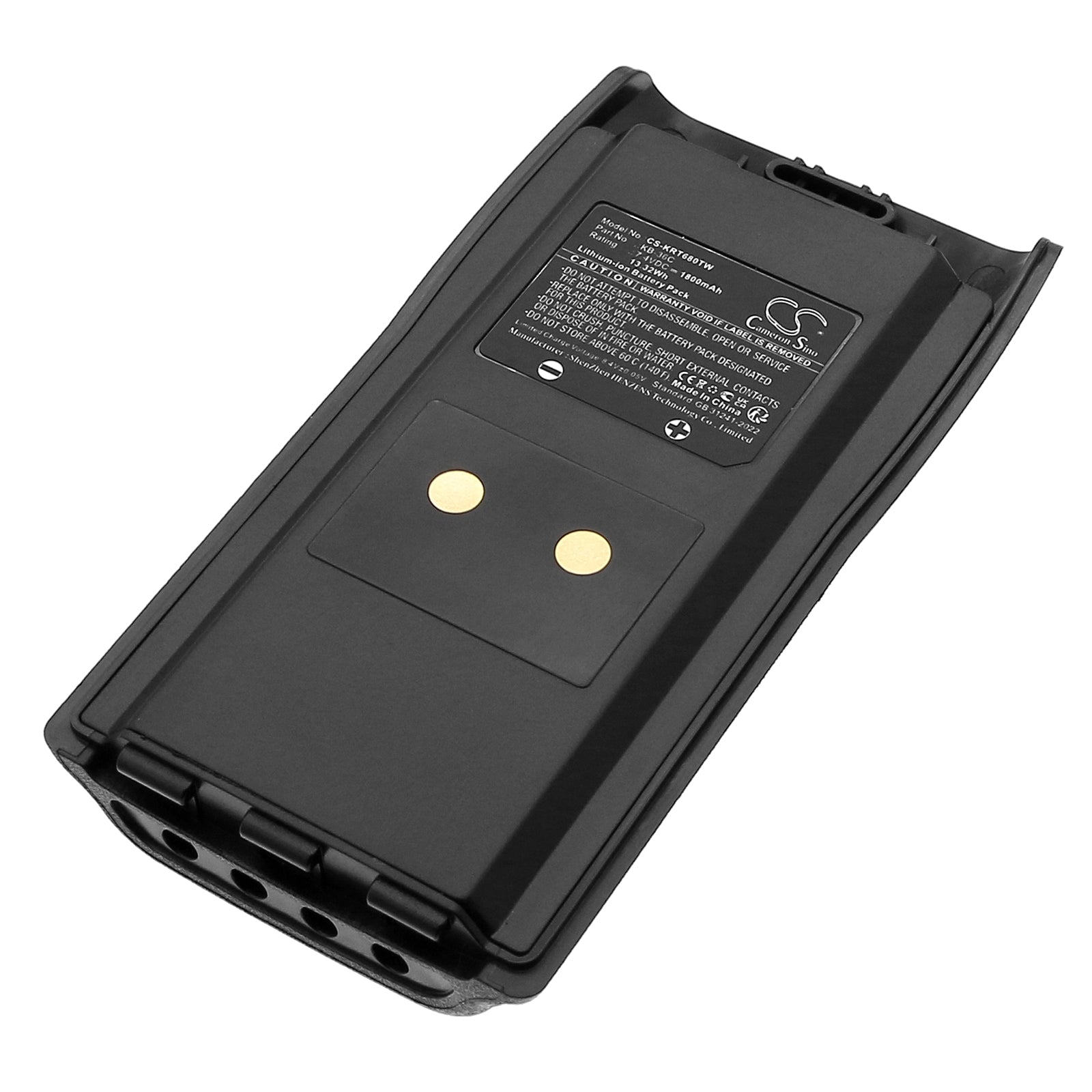 7.4V, Li-ion, 1800mAh, Battery fits Kirisun PT-6500, PT-6800, 13.32Wh Two-Way Radio Cameron Sino Technology Limited