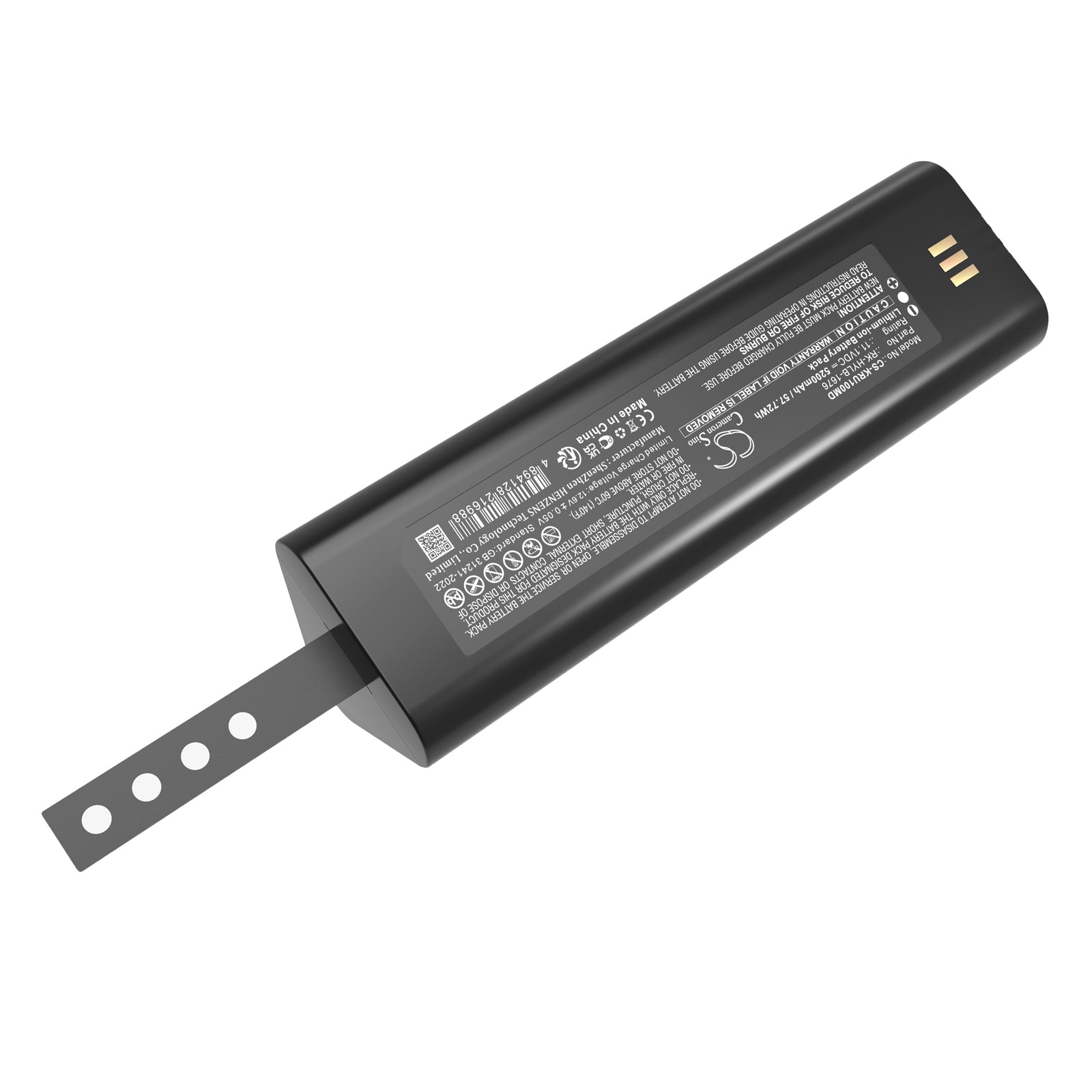 11.1V, Li-ion, 5200mAh, Battery fits KAIXIN RKU10, RKU10 veterinary ultrasound machine, 57.72Wh Medical Cameron Sino Technology Limited