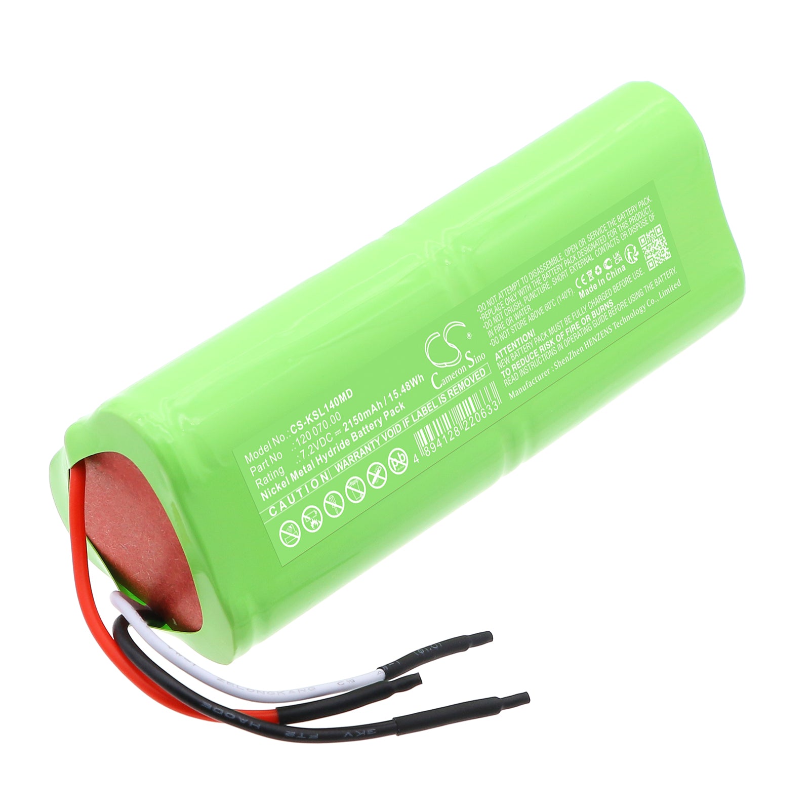 7.2V, Ni-MH, 2150mAh, Battery fits Kowa retinoscope SL14, 15.48Wh Medical Cameron Sino Technology Limited