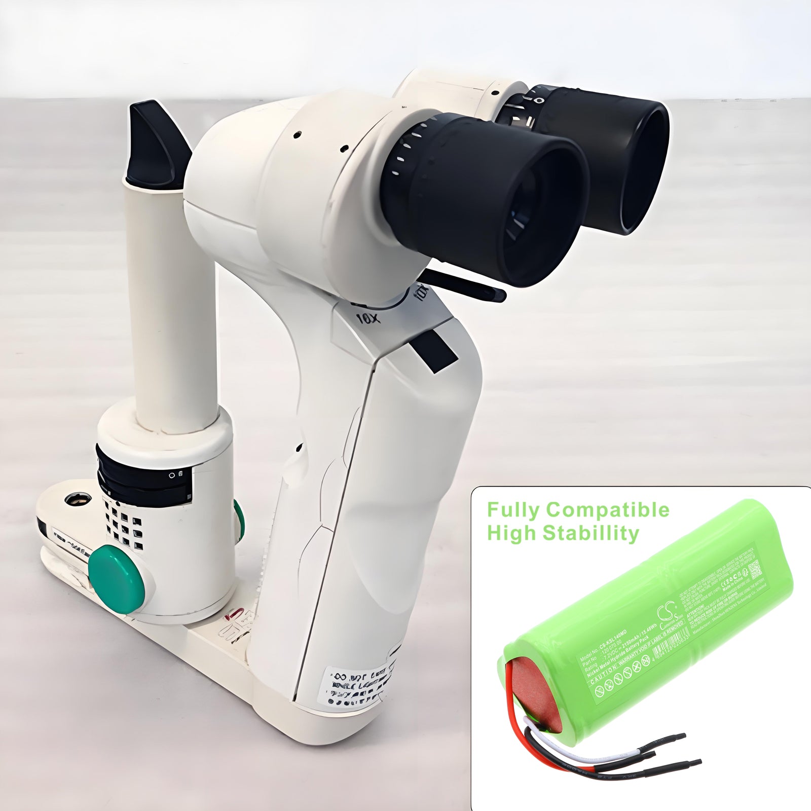 7.2V, Ni-MH, 2150mAh, Battery fits Kowa retinoscope SL14, 15.48Wh Medical Cameron Sino Technology Limited