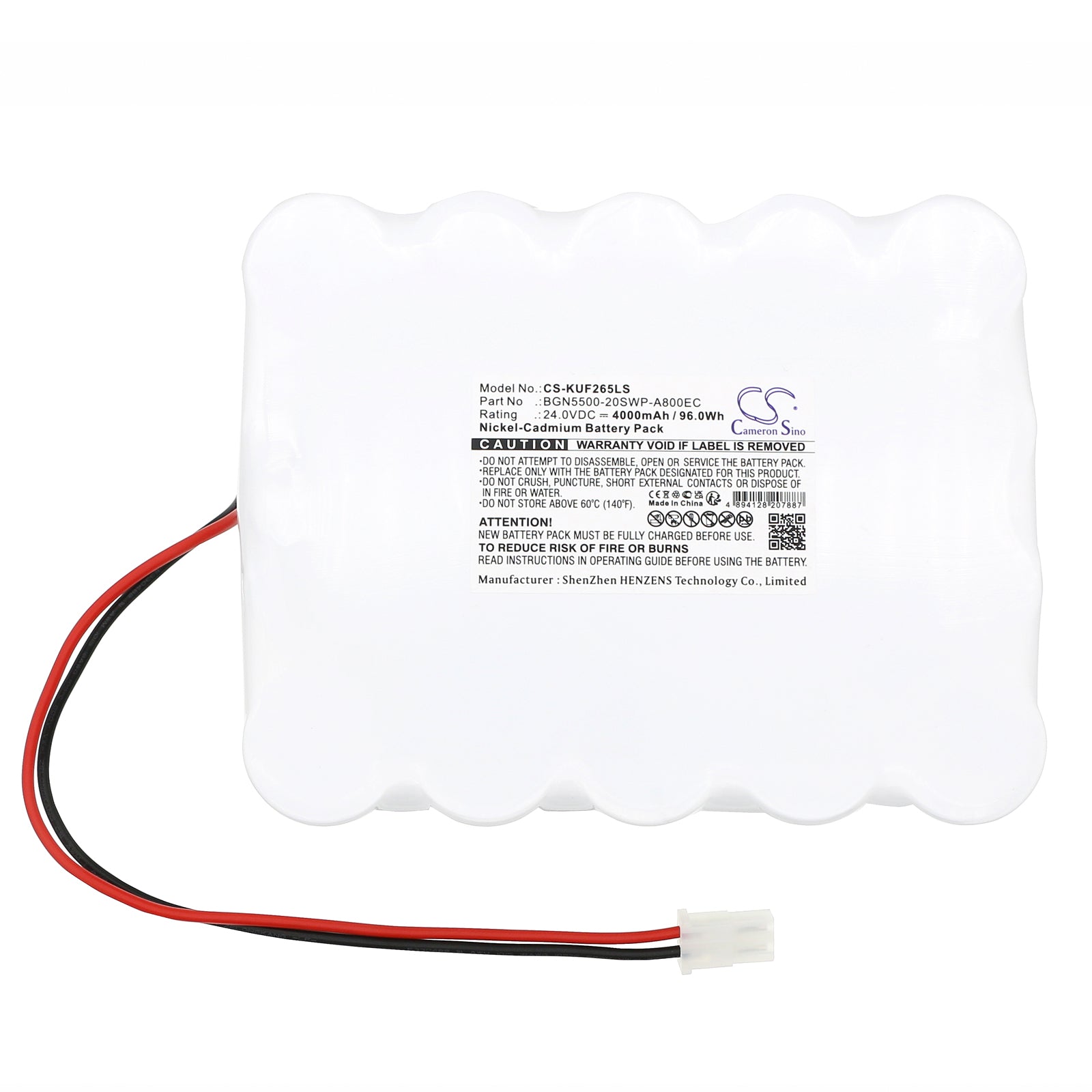 Ni-CD, Emergency Lighting Battery fits Kaufel 002072, 2095, 24.0V, 4000mAh Emergency Lighting Cameron Sino Technology Limited