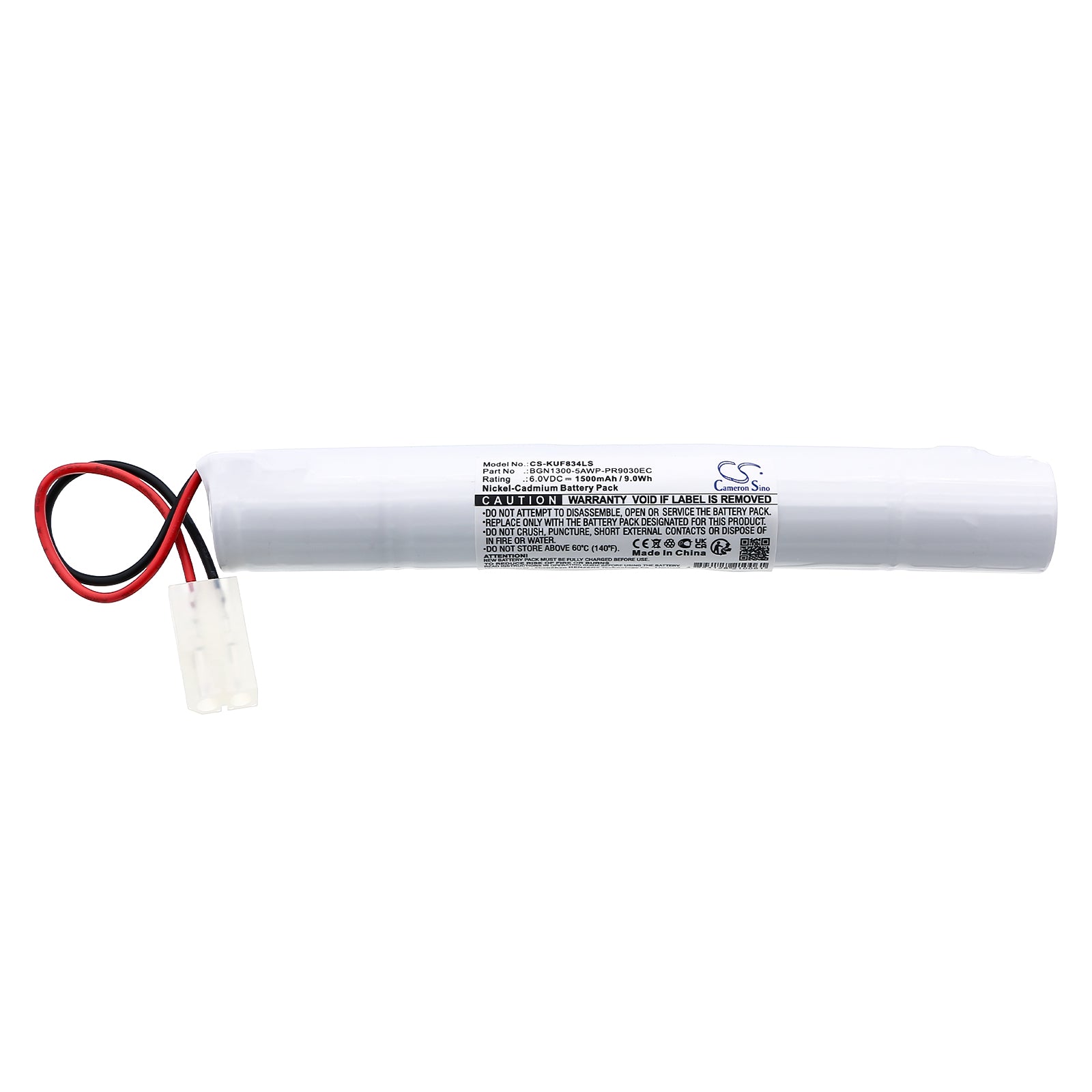6V, Ni-CD, 1500mAh, Battery fits Kaufel 850.0034, 9Wh Emergency Lighting Cameron Sino Technology Limited