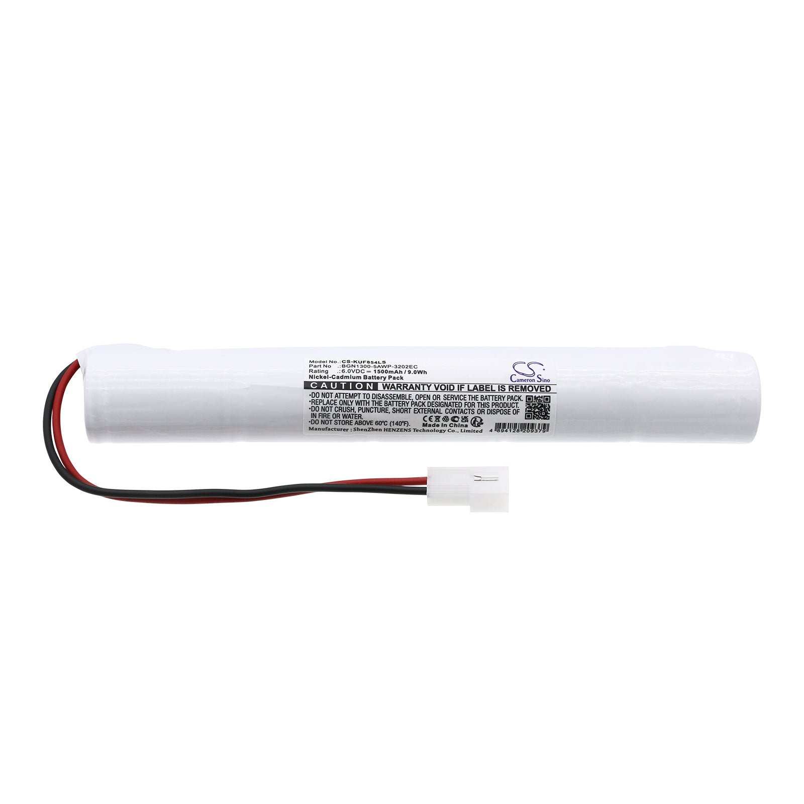 Ni-CD, Emergency Lighting Battery fits Kaufel 850.0034, 6.0V, 1500mAh Emergency Lighting Cameron Sino Technology Limited
