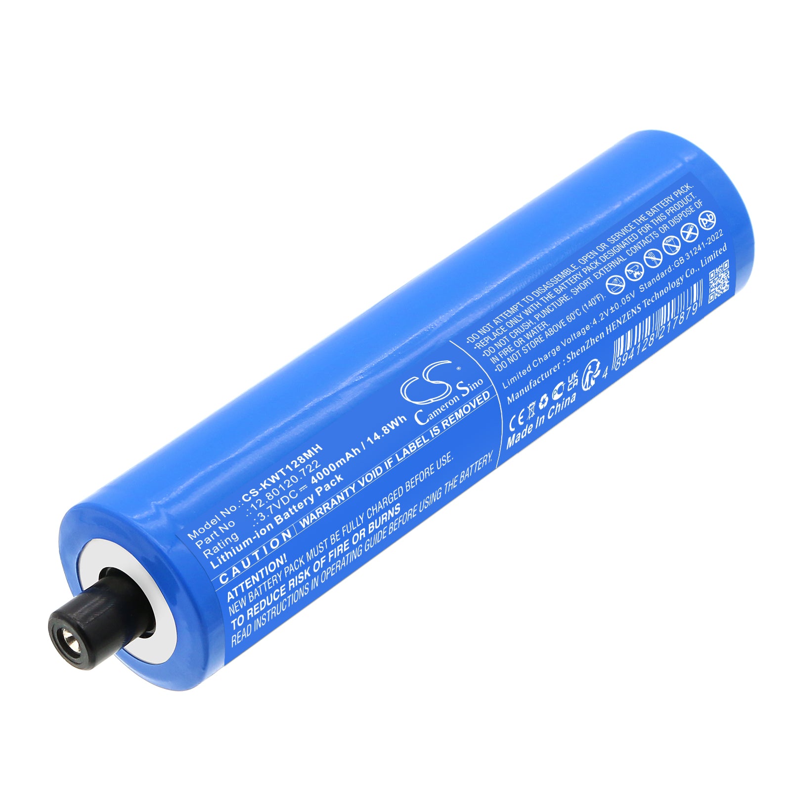 3.7V, Li-ion, 4000mAh, Battery fits KaWe type C, 14.8Wh Medical Cameron Sino Technology Limited