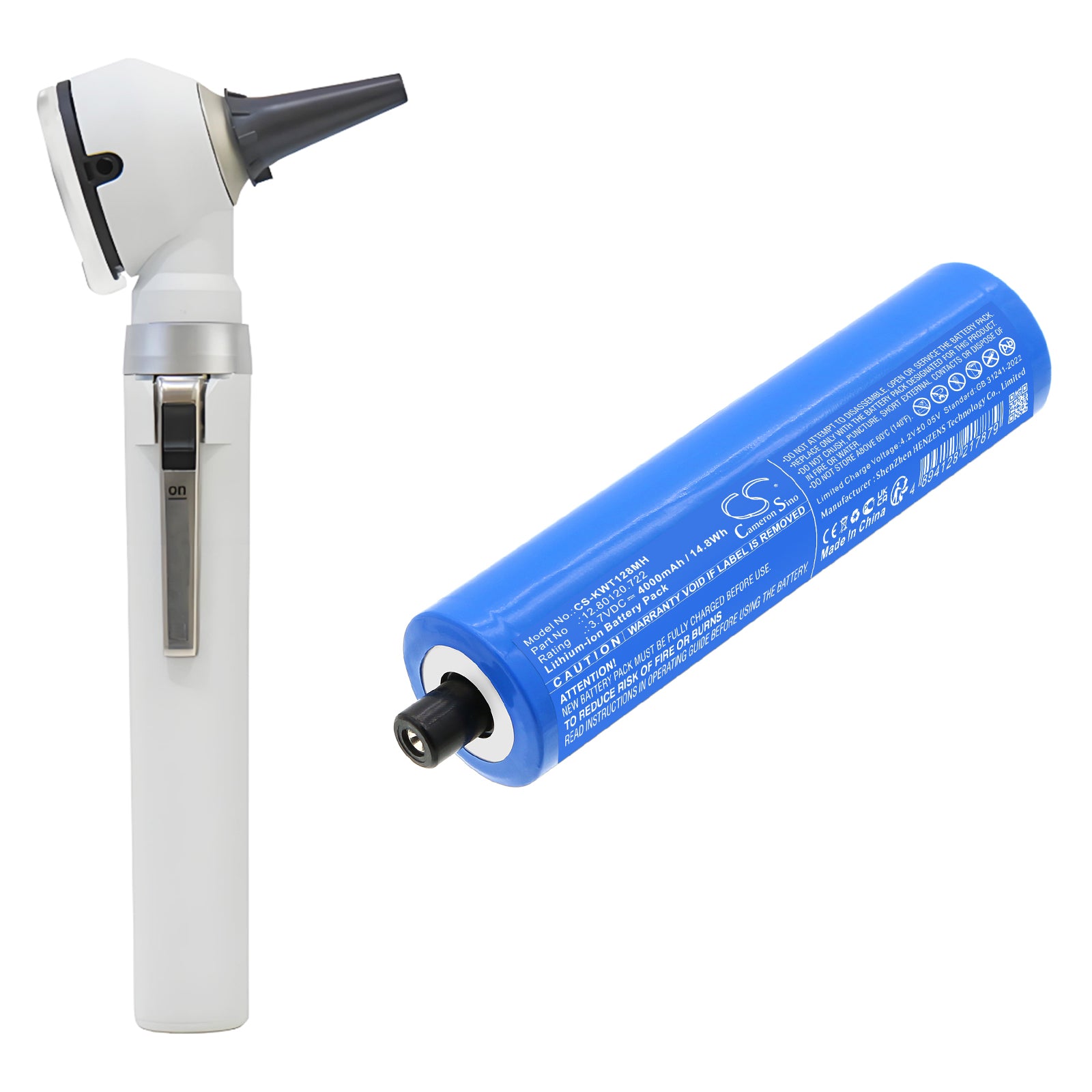 3.7V, Li-ion, 4000mAh, Battery fits KaWe type C, 14.8Wh Medical Cameron Sino Technology Limited